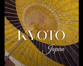 和傘を絵画のように