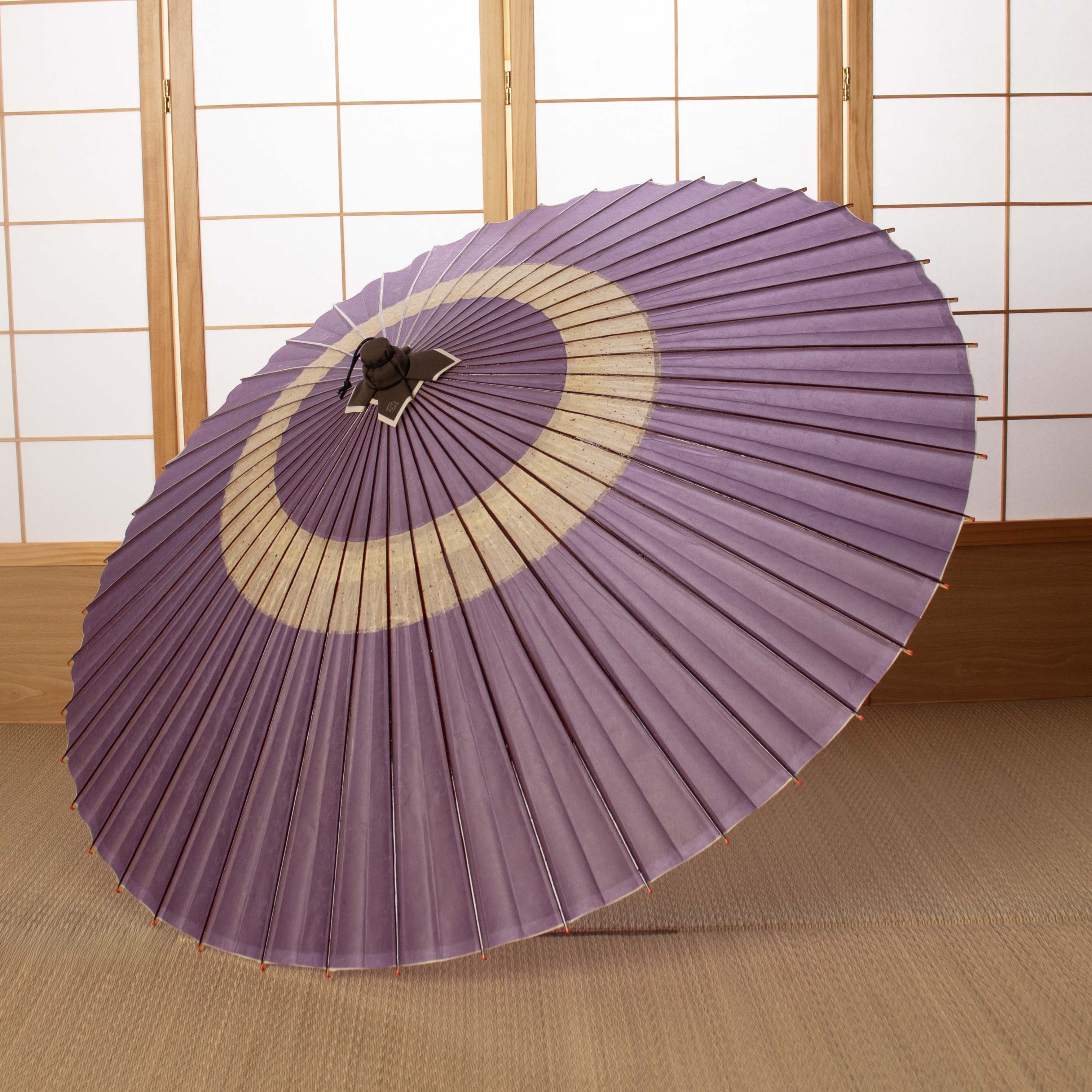 辻倉『極み』蛇の目柄/黒谷/藤霞