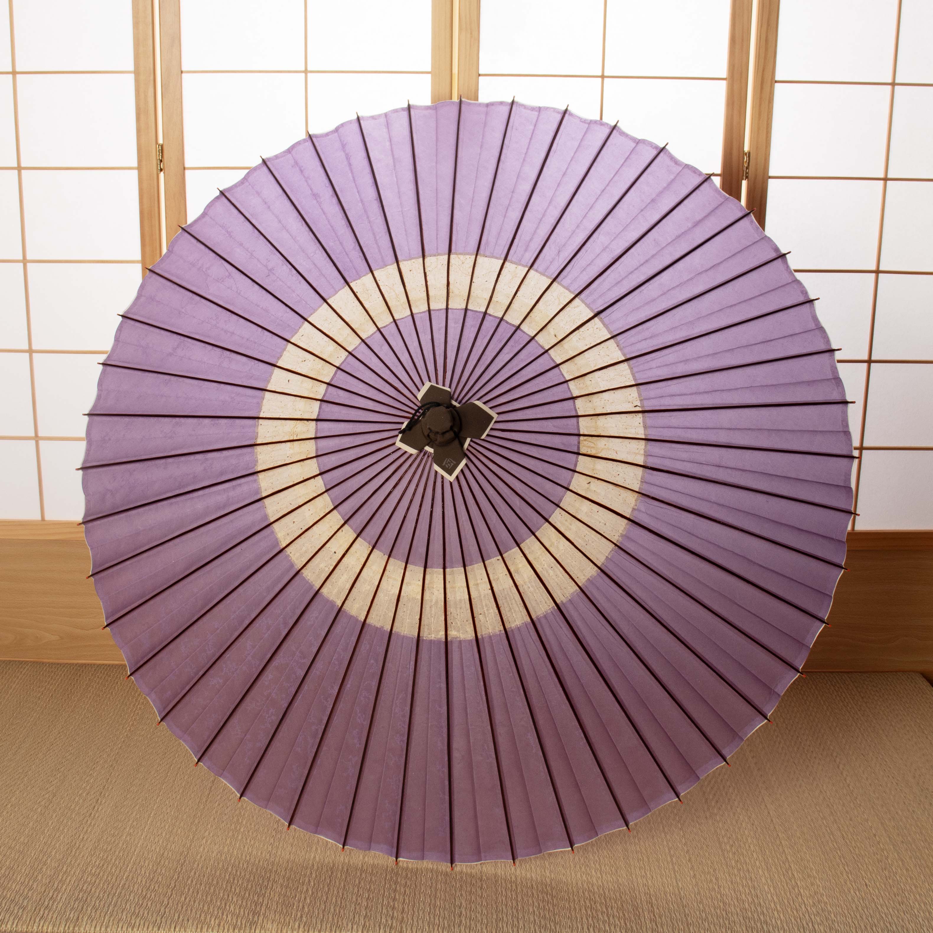 辻倉『極み』蛇の目柄/黒谷/藤霞