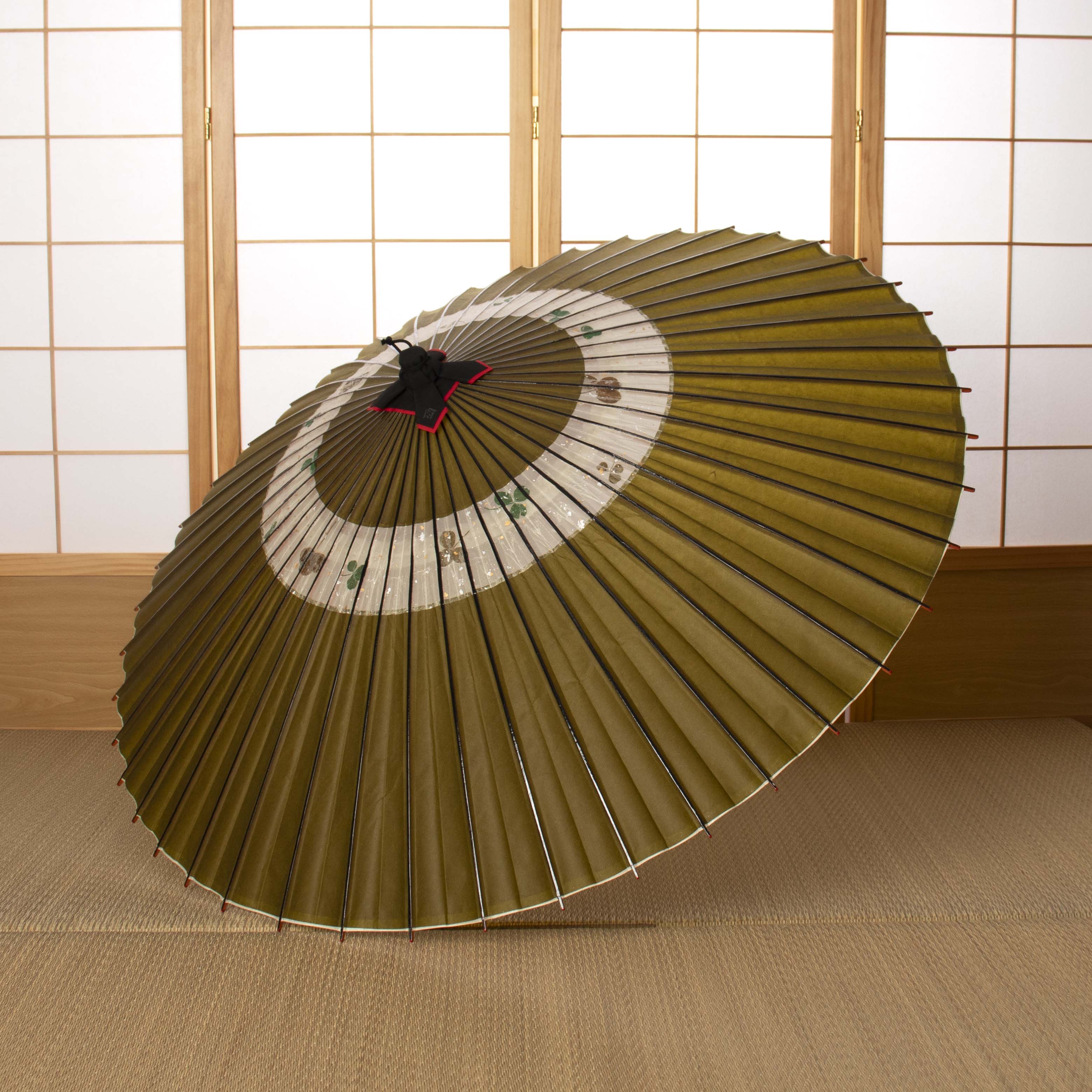 特選蛇の目柄 『若草にクローバー』