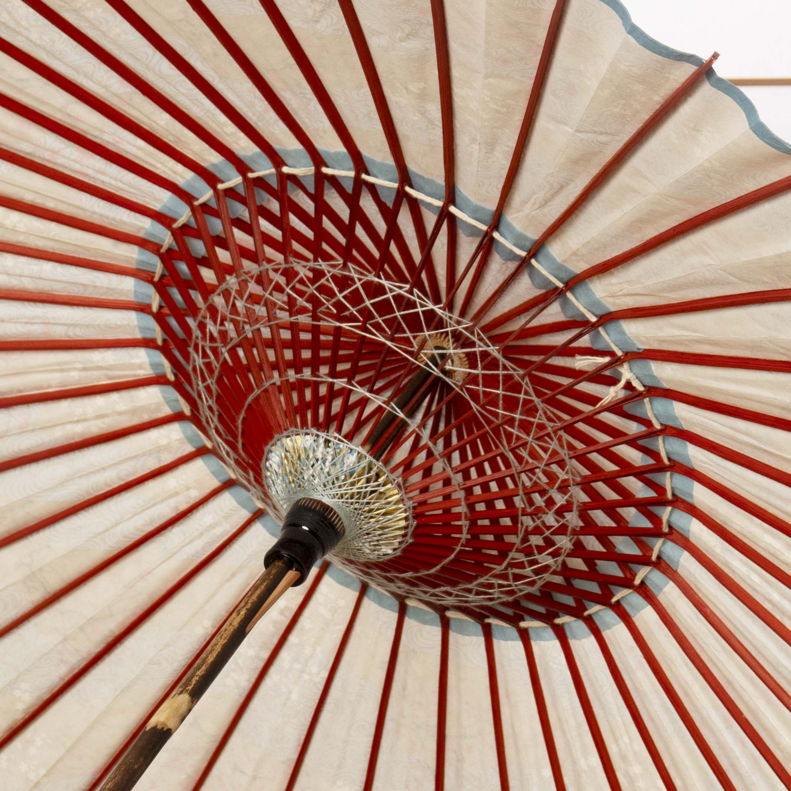 Ryusui Red and white plum/Gold color Kyoto style Yuzen