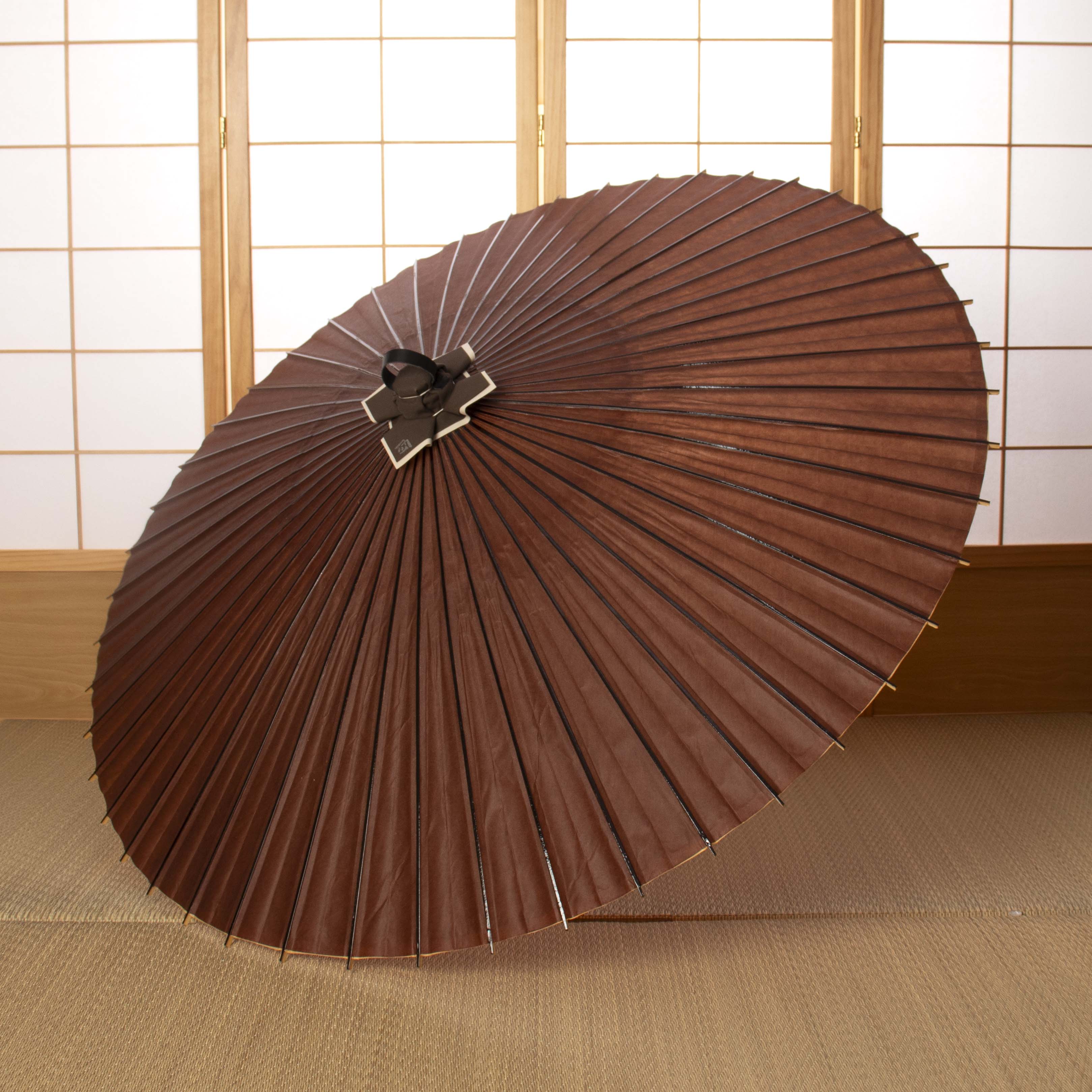 辻倉『極み番傘』-団十郎茶-