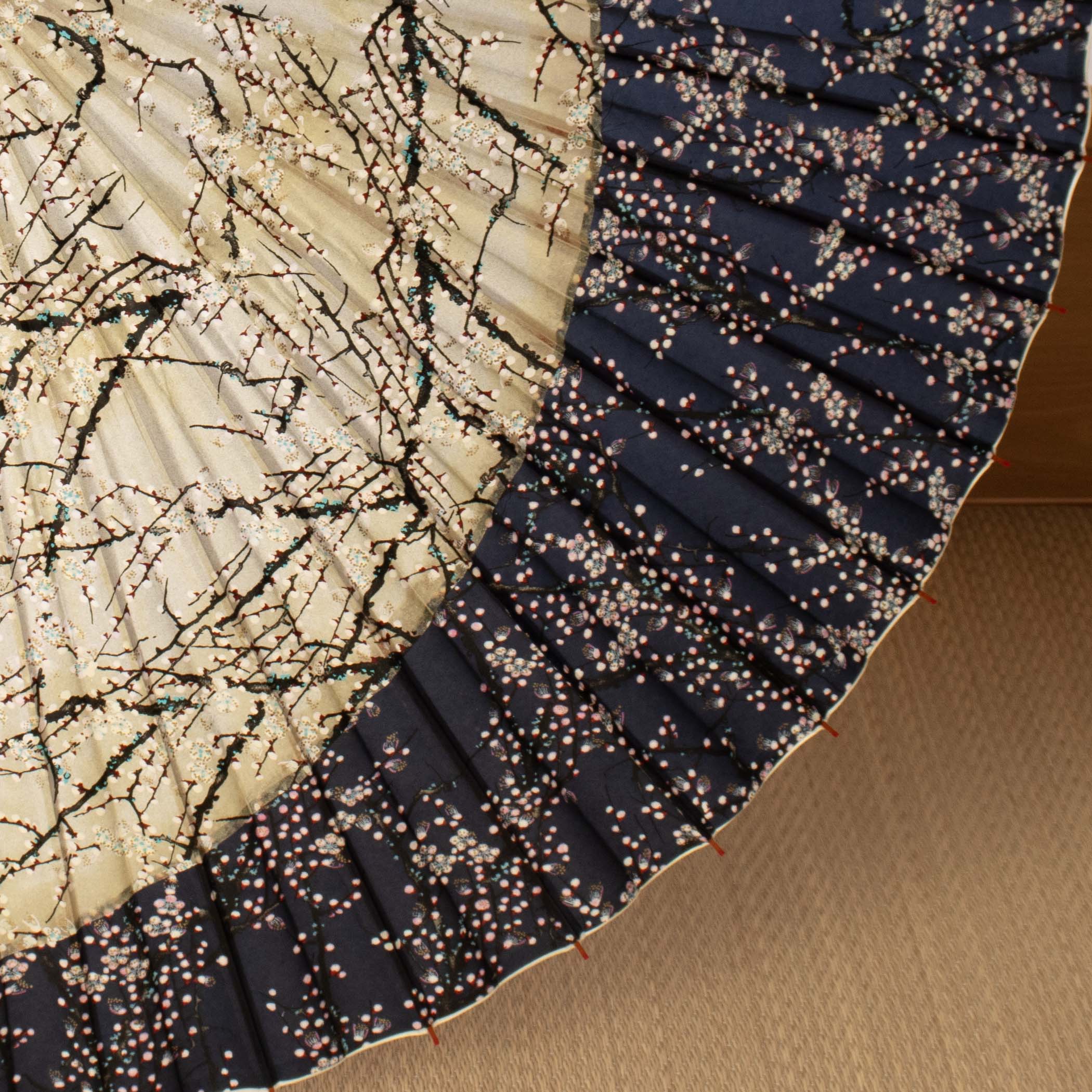 特選月奴 『銀彩梅流水 藍』