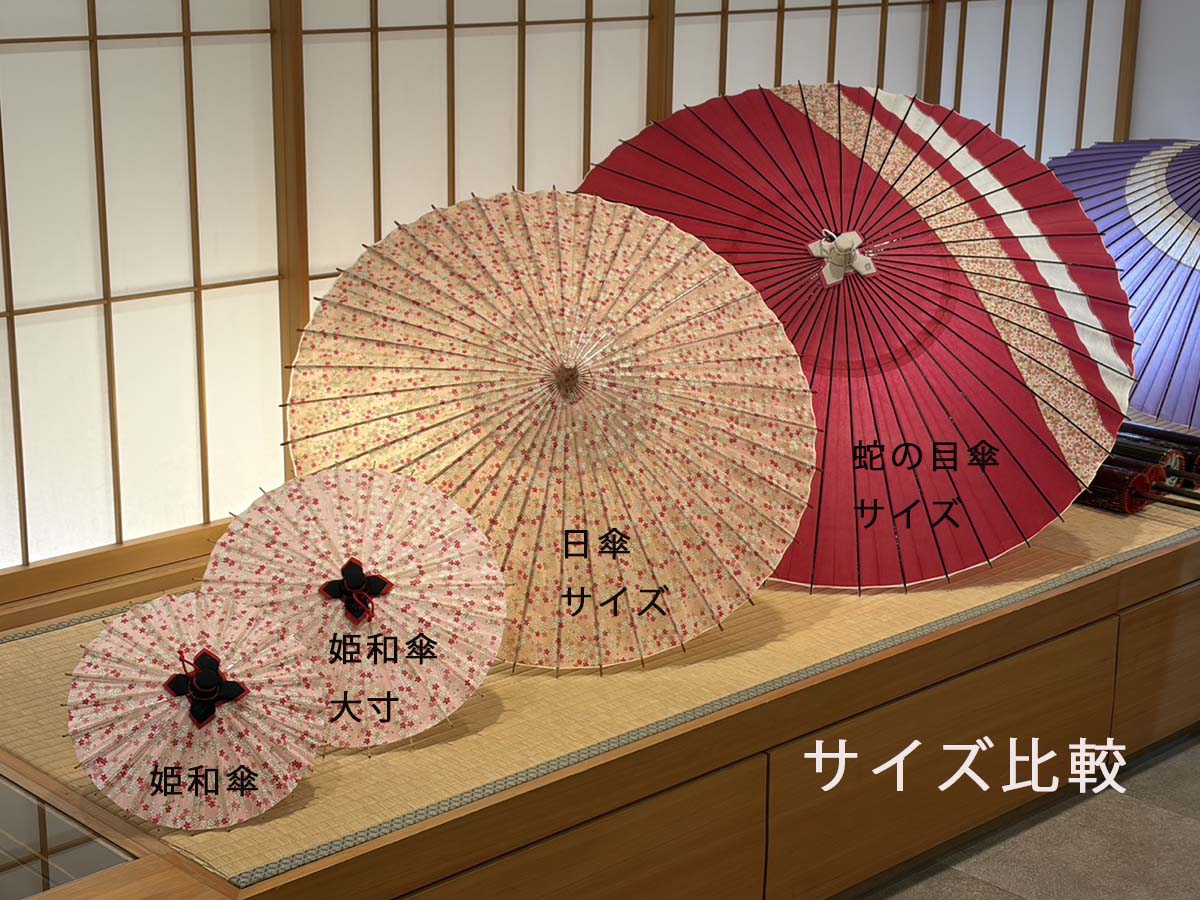 姫和傘 大寸『川面に桜』