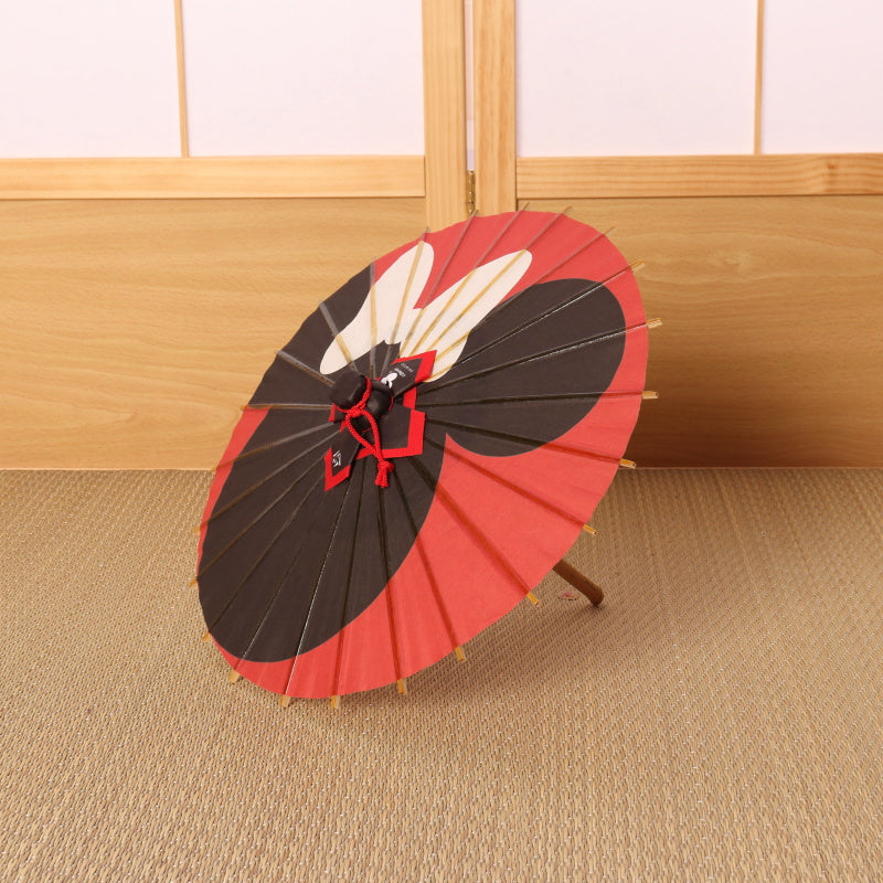 ディズニー/京都伝統工芸 姫和傘⑤ミニー月奴/黒