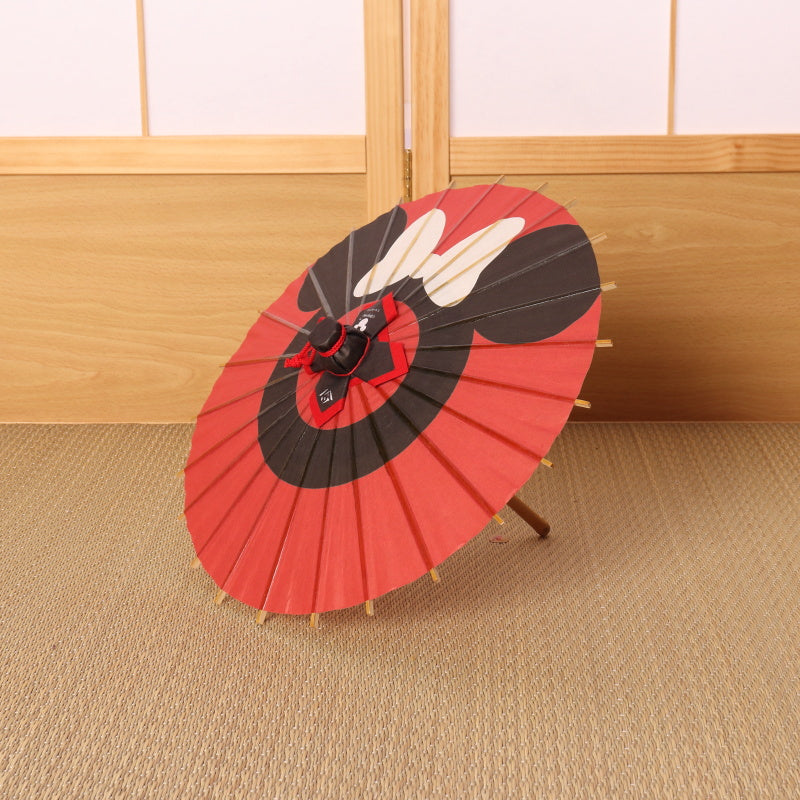 ディズニー/京都伝統工芸 姫和傘④ミニー蛇の目柄