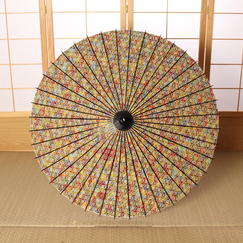Paper Naturally Parasol “Black Bamboo” / Hanabishi(Multi/Pattern)