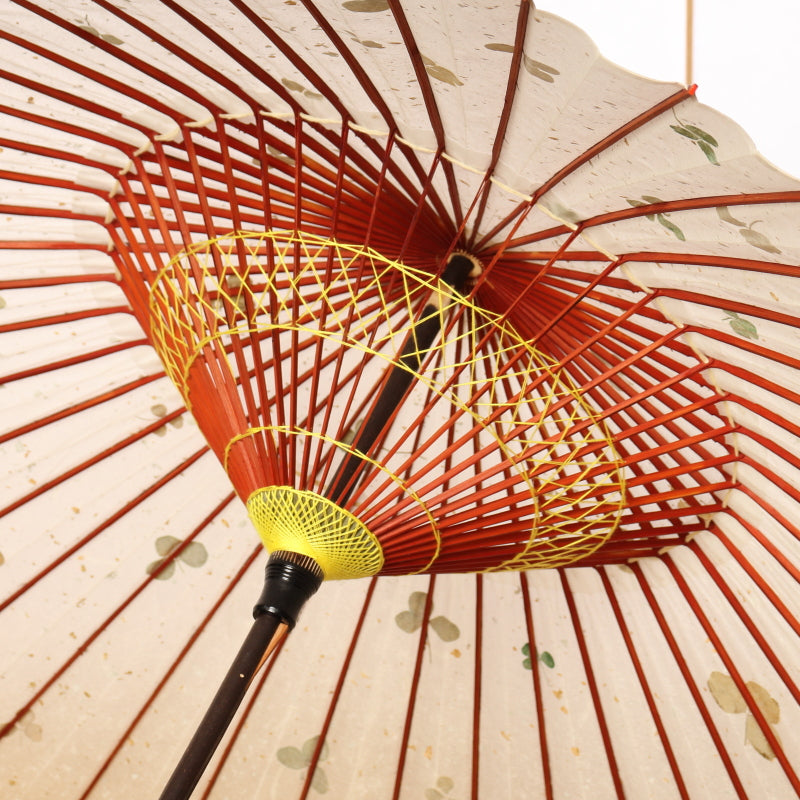 黒竹蛇の目傘 『透かしクローバー』