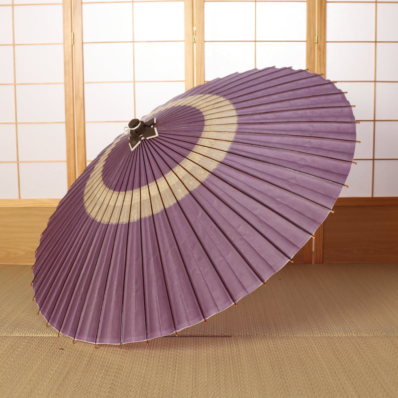 辻倉『極み』蛇の目柄/淡藤