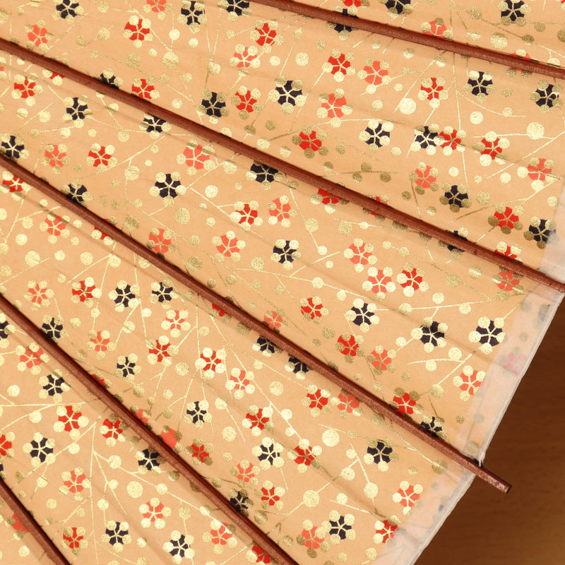 和日傘 金彩京友禅『花ひらく』枝に小梅