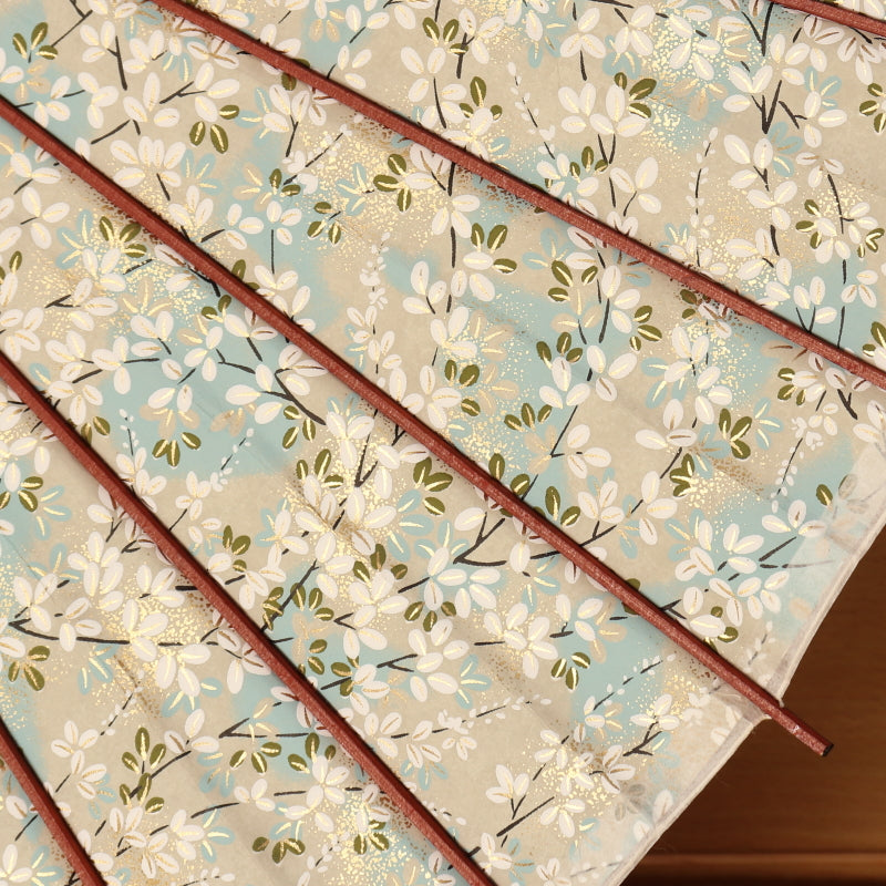 黒竹和日傘『花ひらく』 雪柳 /水色