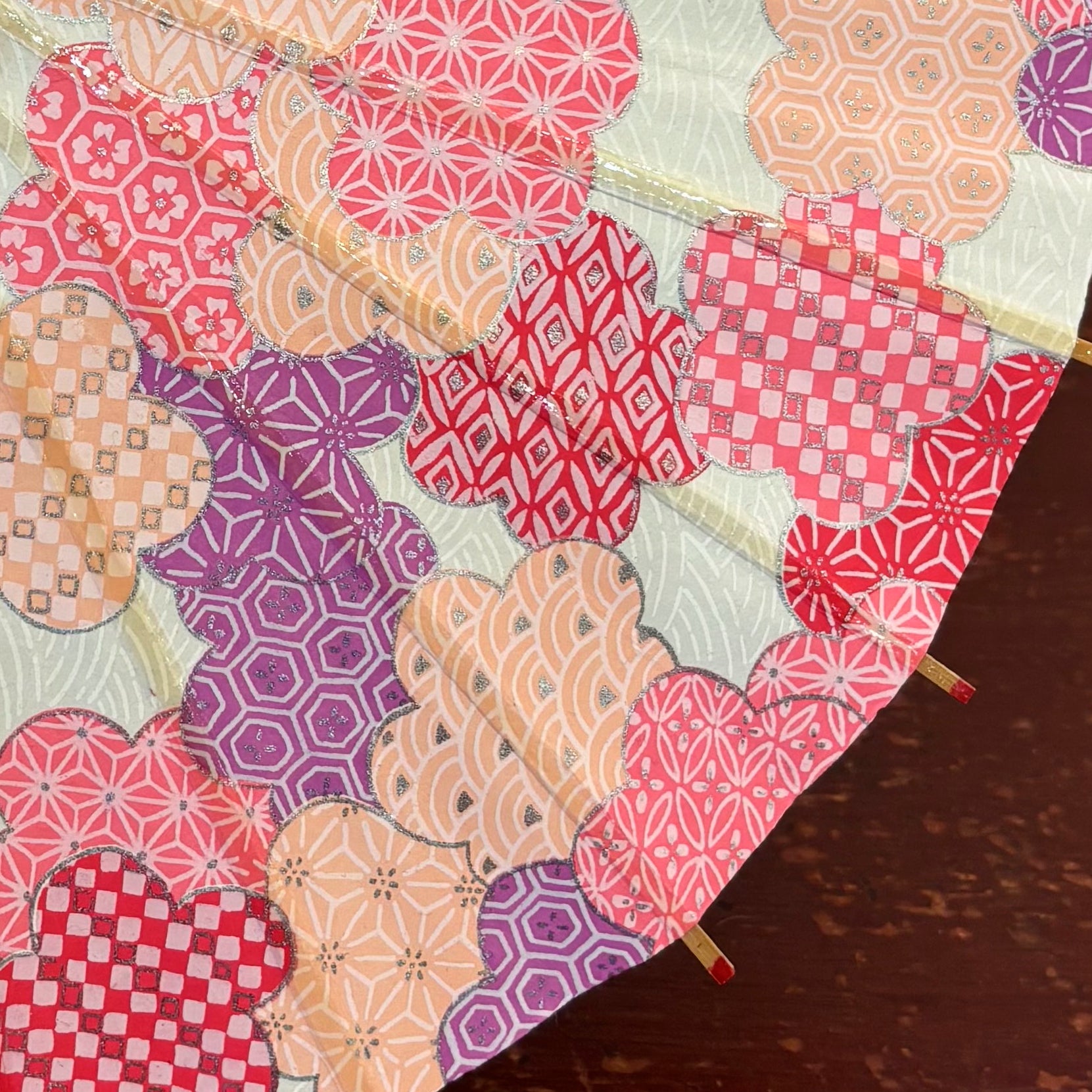 姫和傘 『光琳梅重ね』ピンク