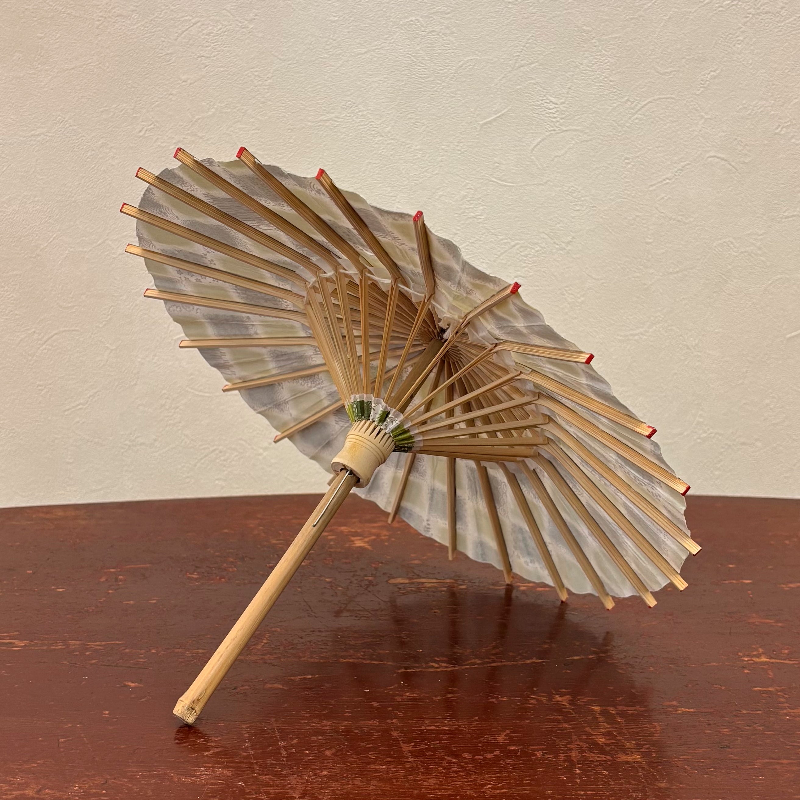 姫和傘 『市松に京友禅』緑