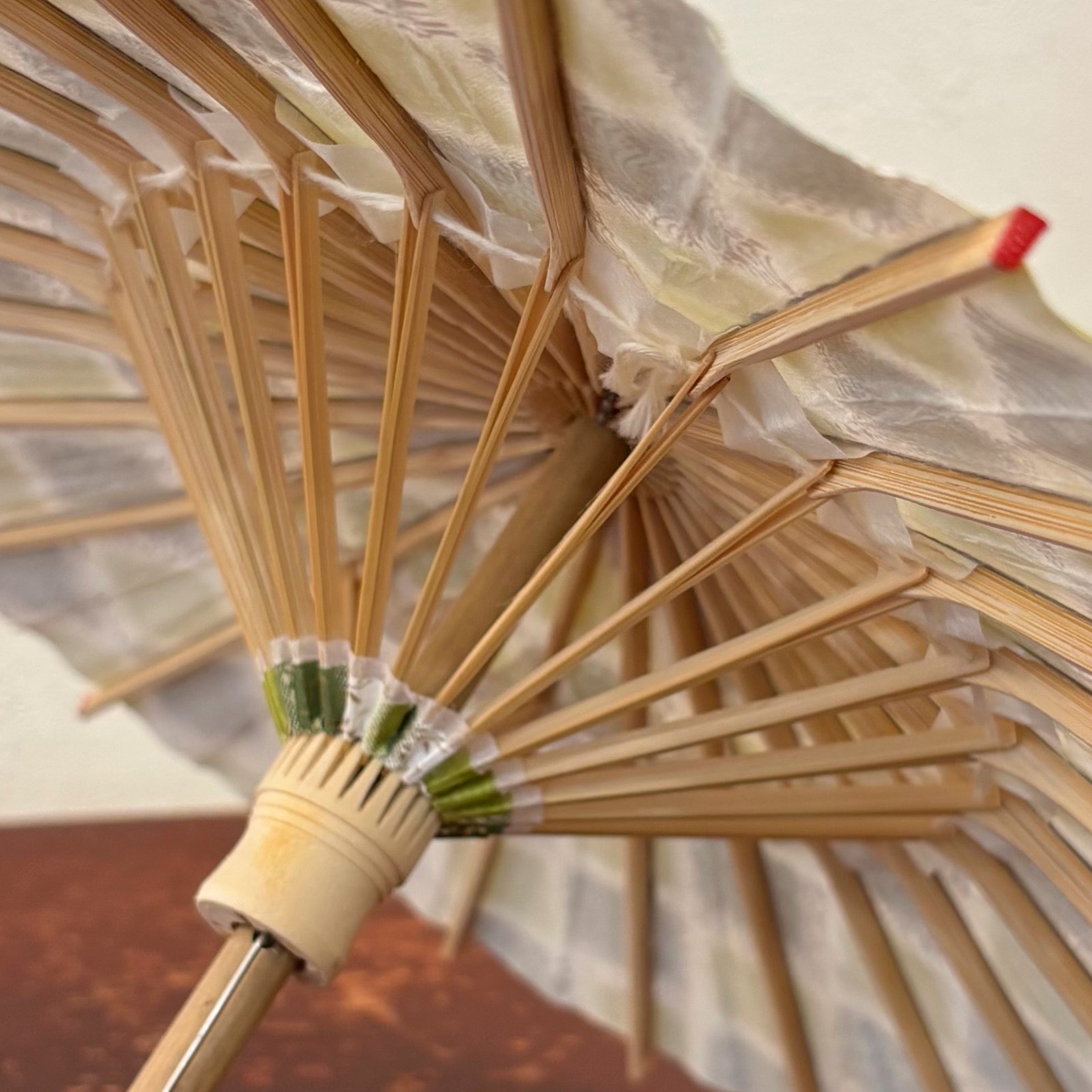 姫和傘 『市松に京友禅』緑