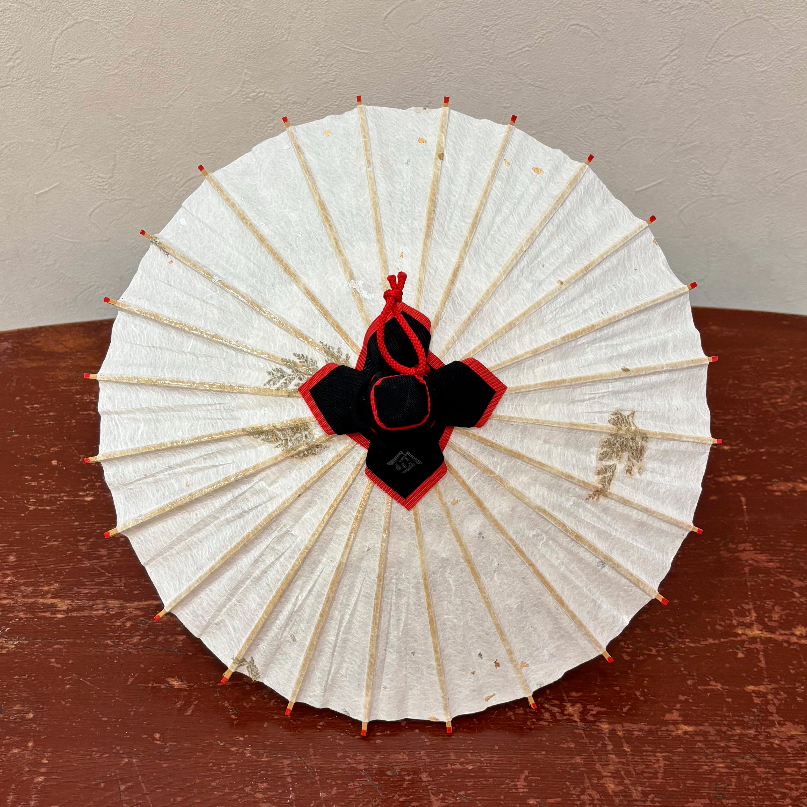 姫和傘 『葉入り/シダ』クリア漆