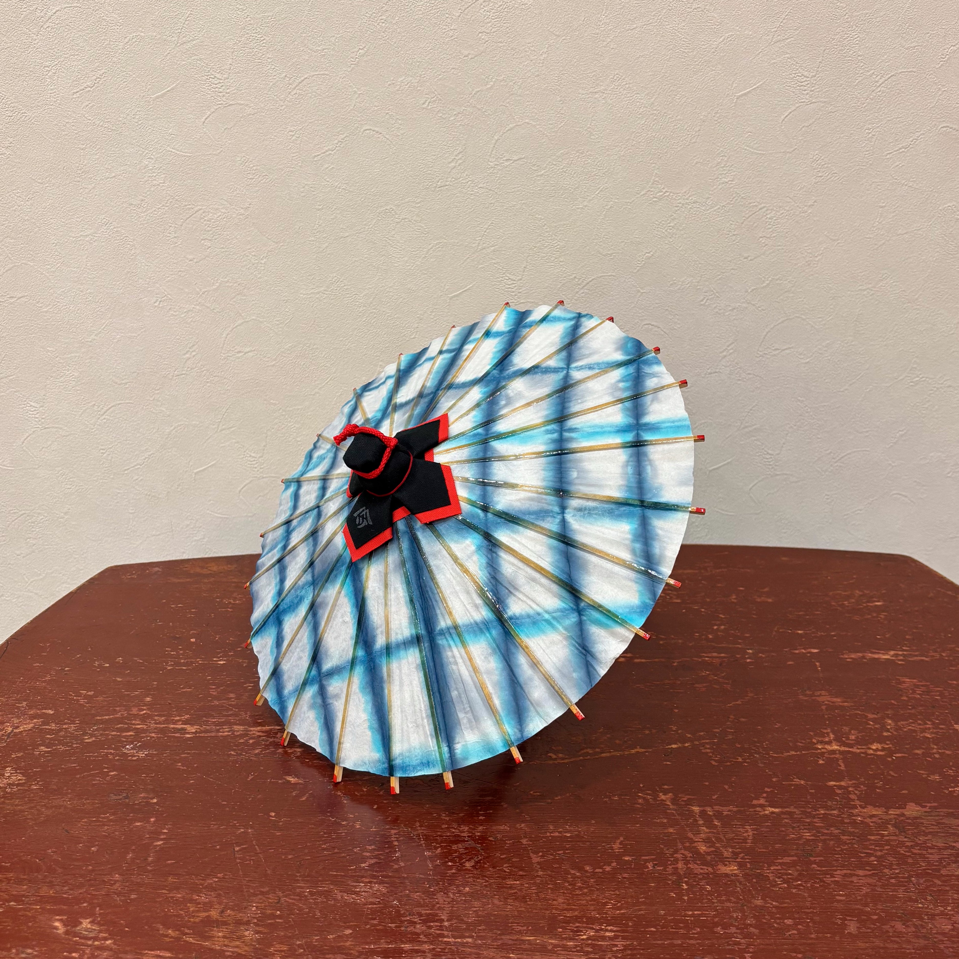 姫和傘 『板染め絞り』水色