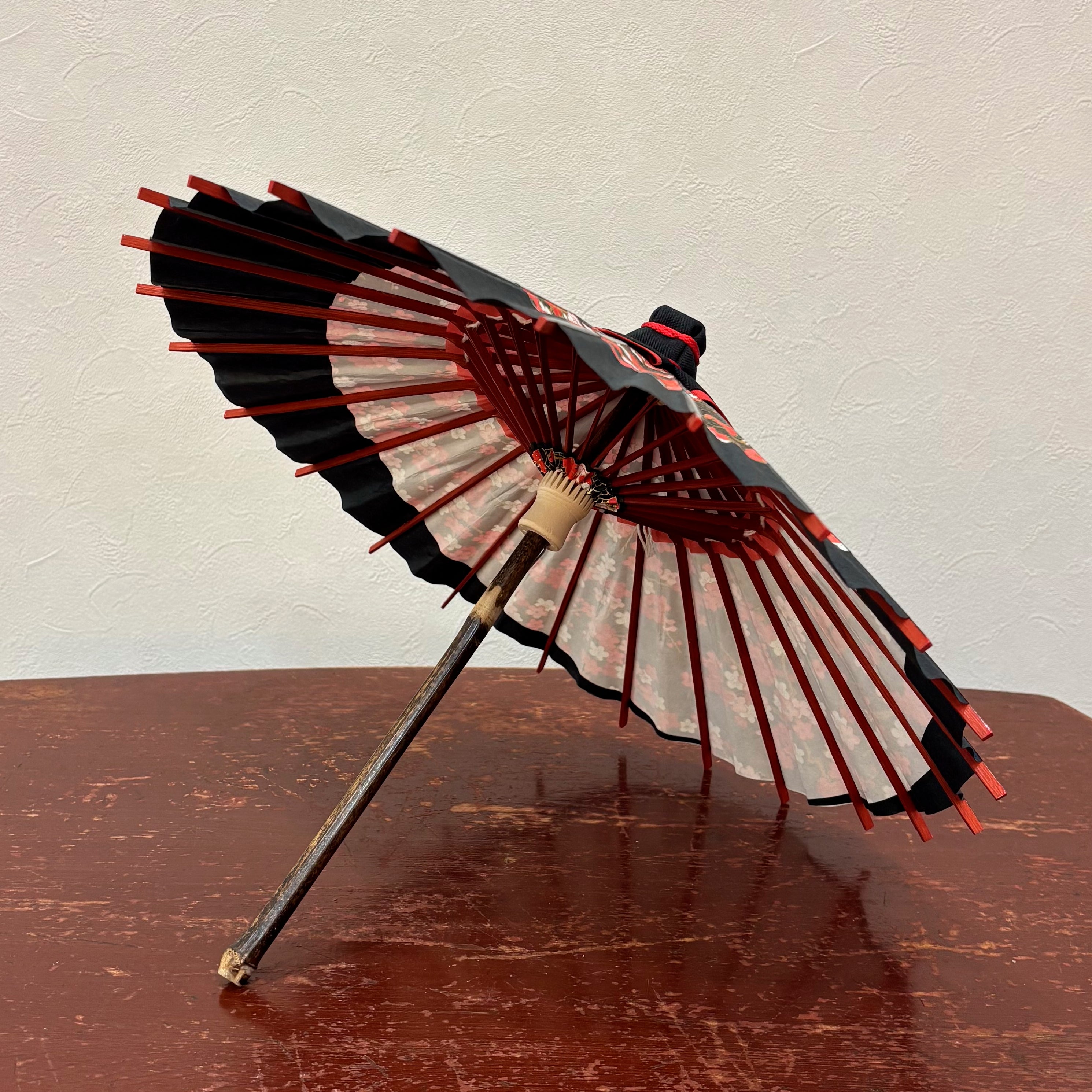 姫和傘 大寸 『梅波に月影』