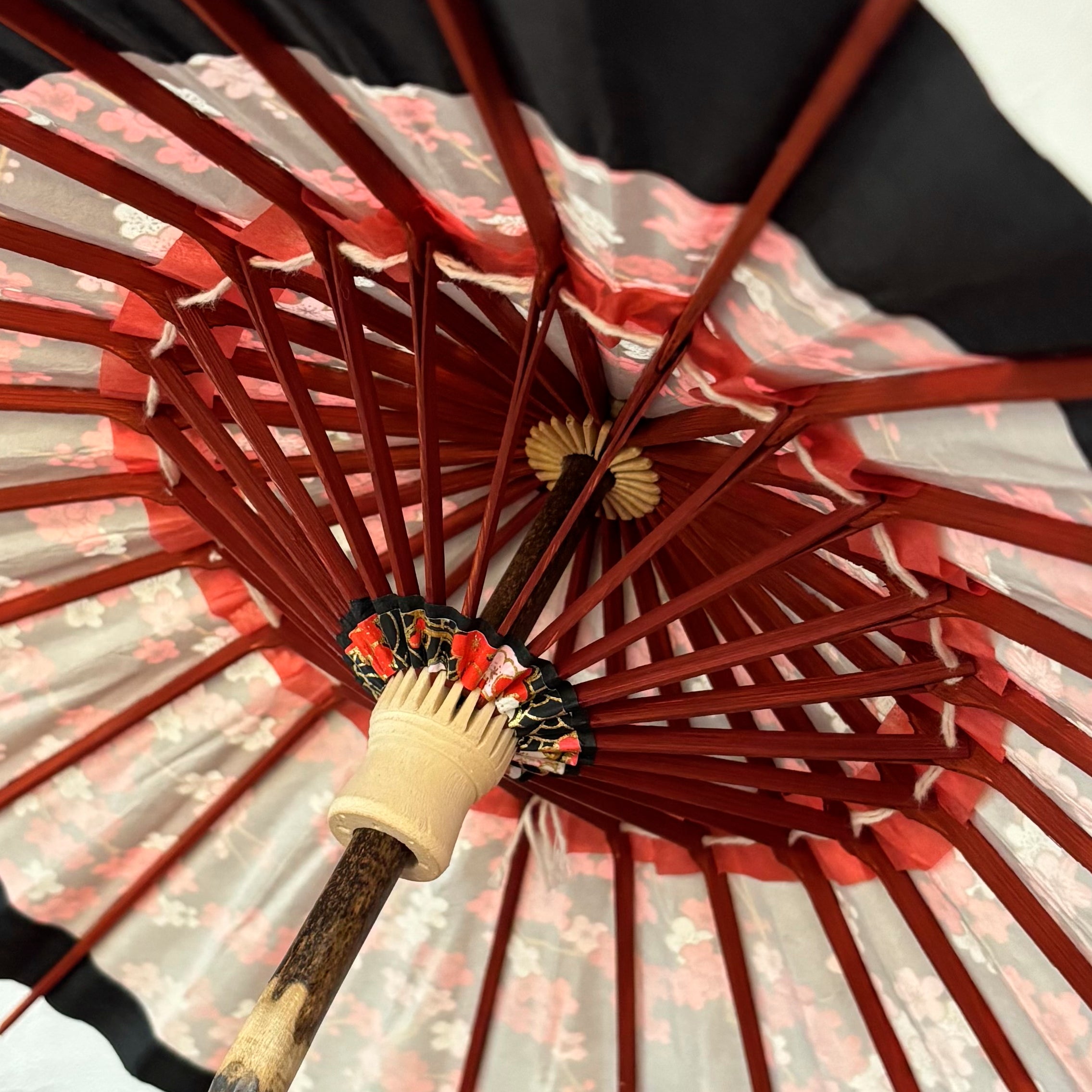 姫和傘 大寸 『梅波に月影』