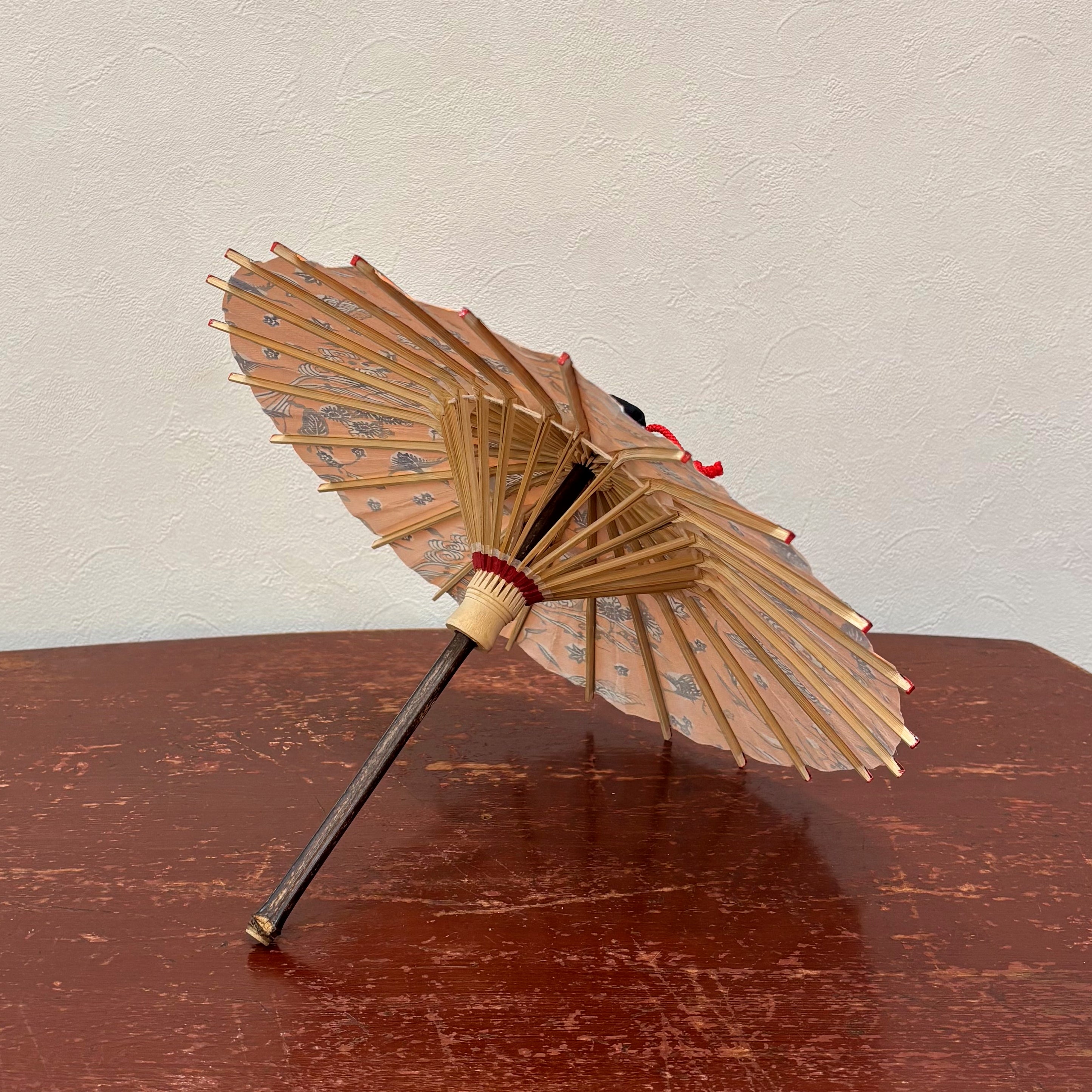 姫和傘 『花鳥風月』朱