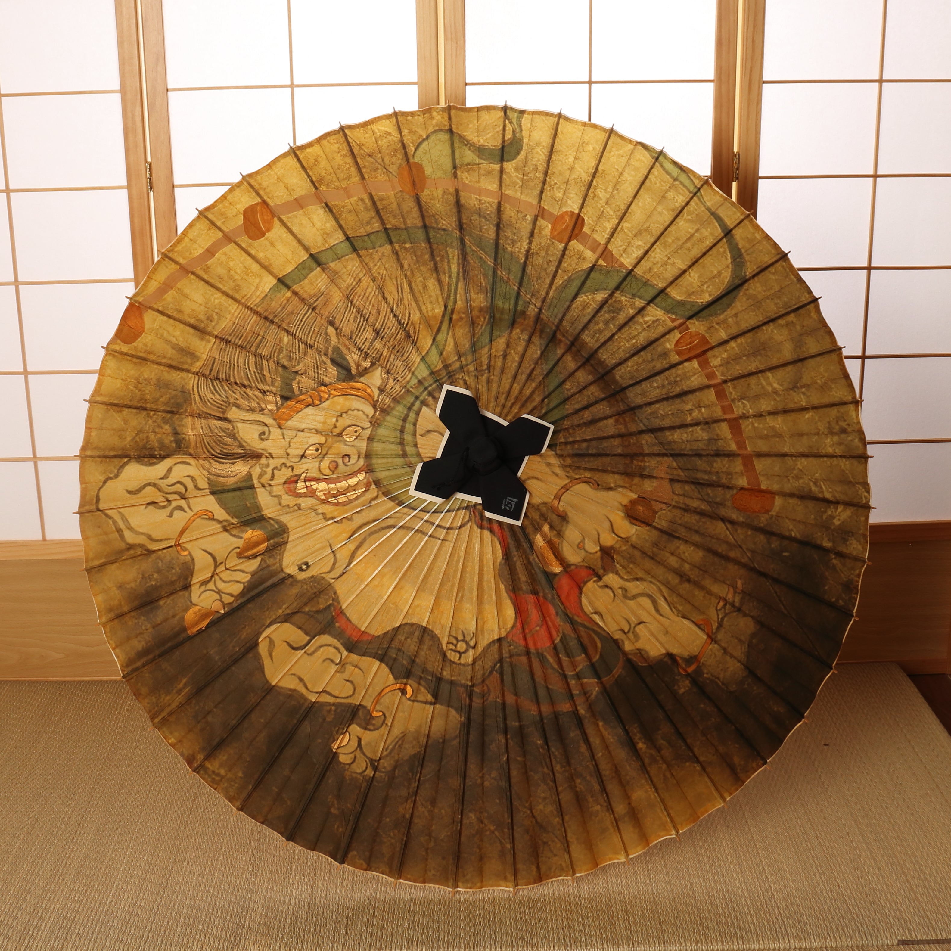 蛇の目傘 -雷神図-