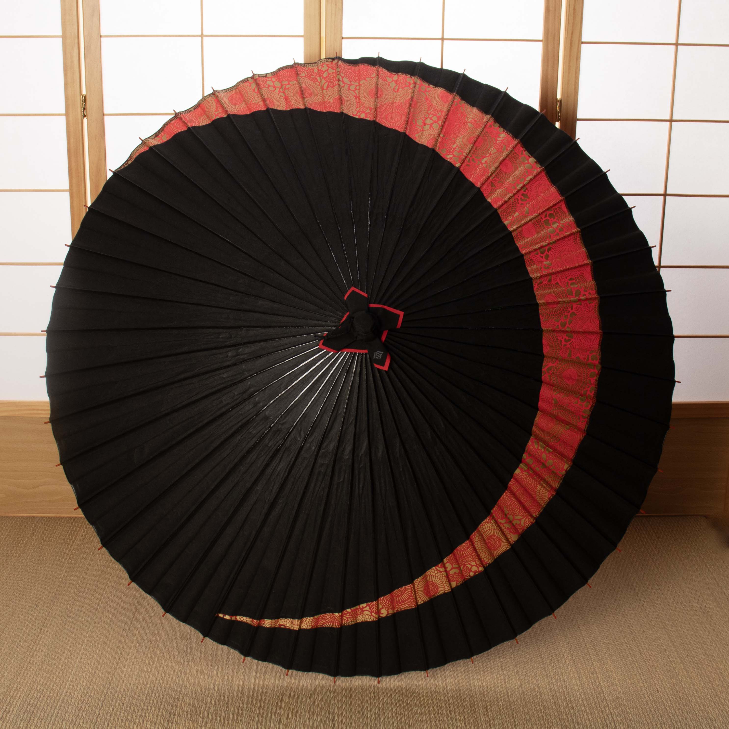 古典柄 巴『菊唐草 紅に金』