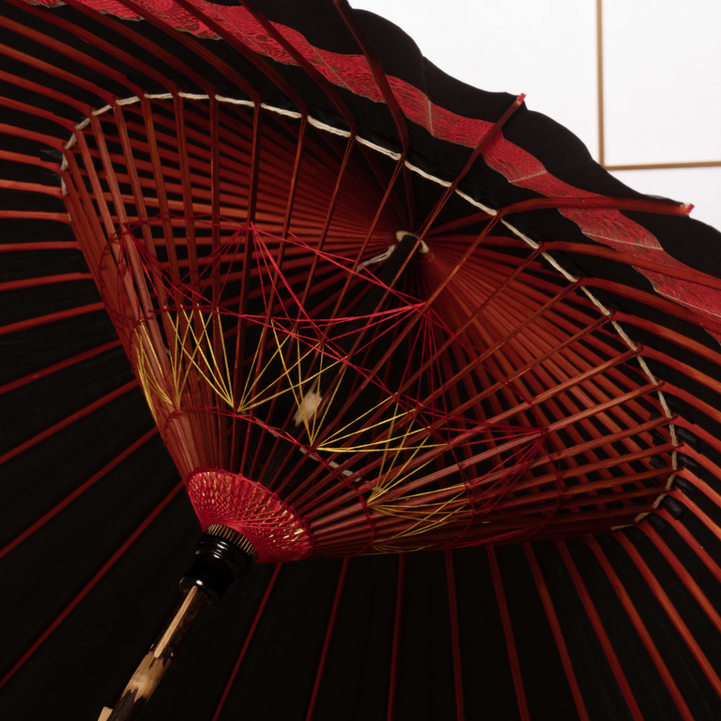 古典柄 巴『菊唐草 紅に金』