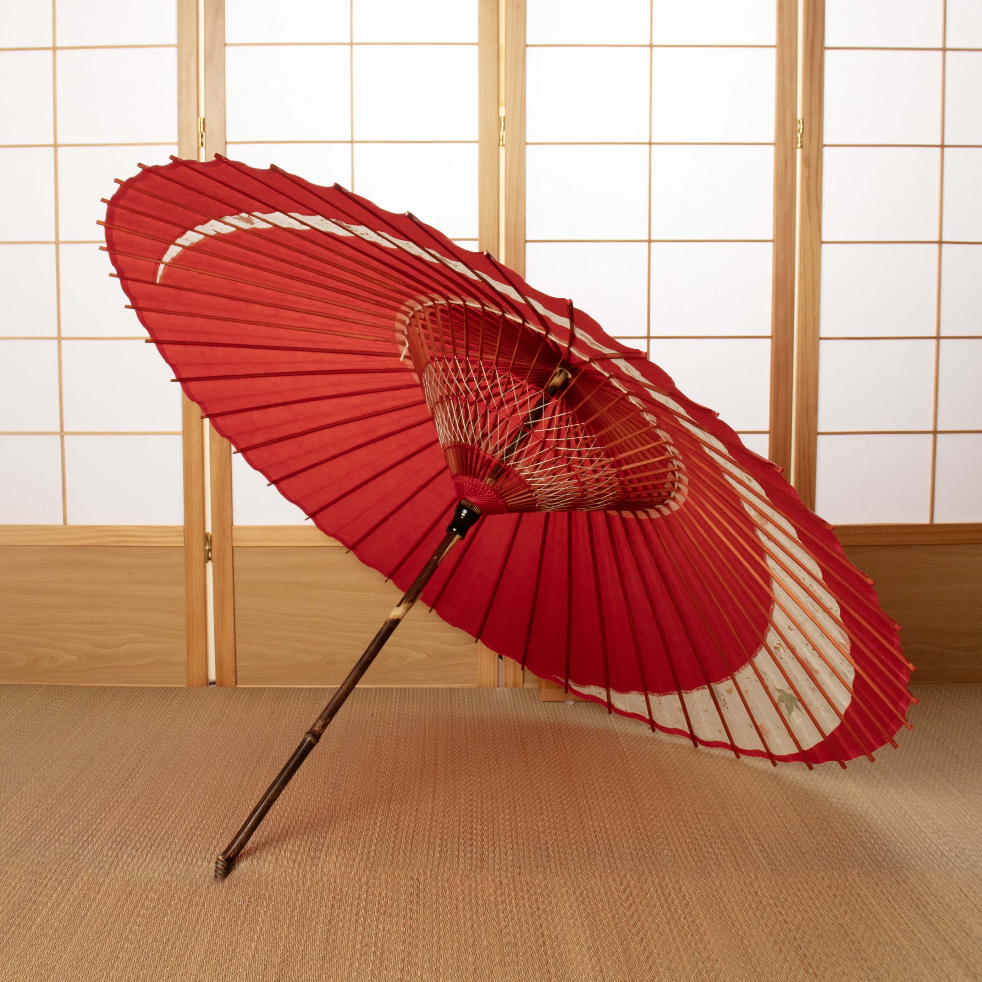 古典柄 巴『紅巴 - 透かし葉紅葉 -』