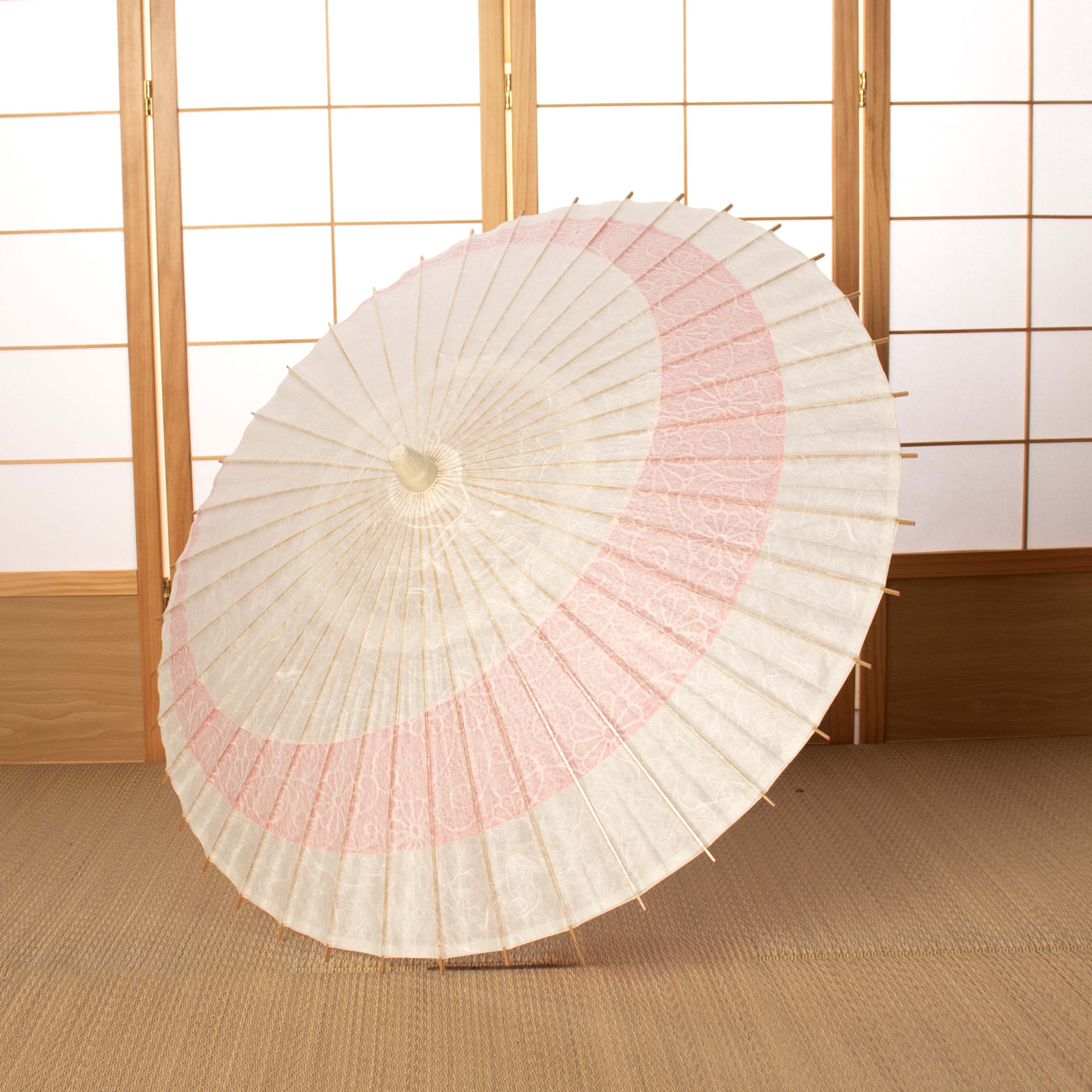 落水重ね 『三日月奴』 菊唐草 桜紗