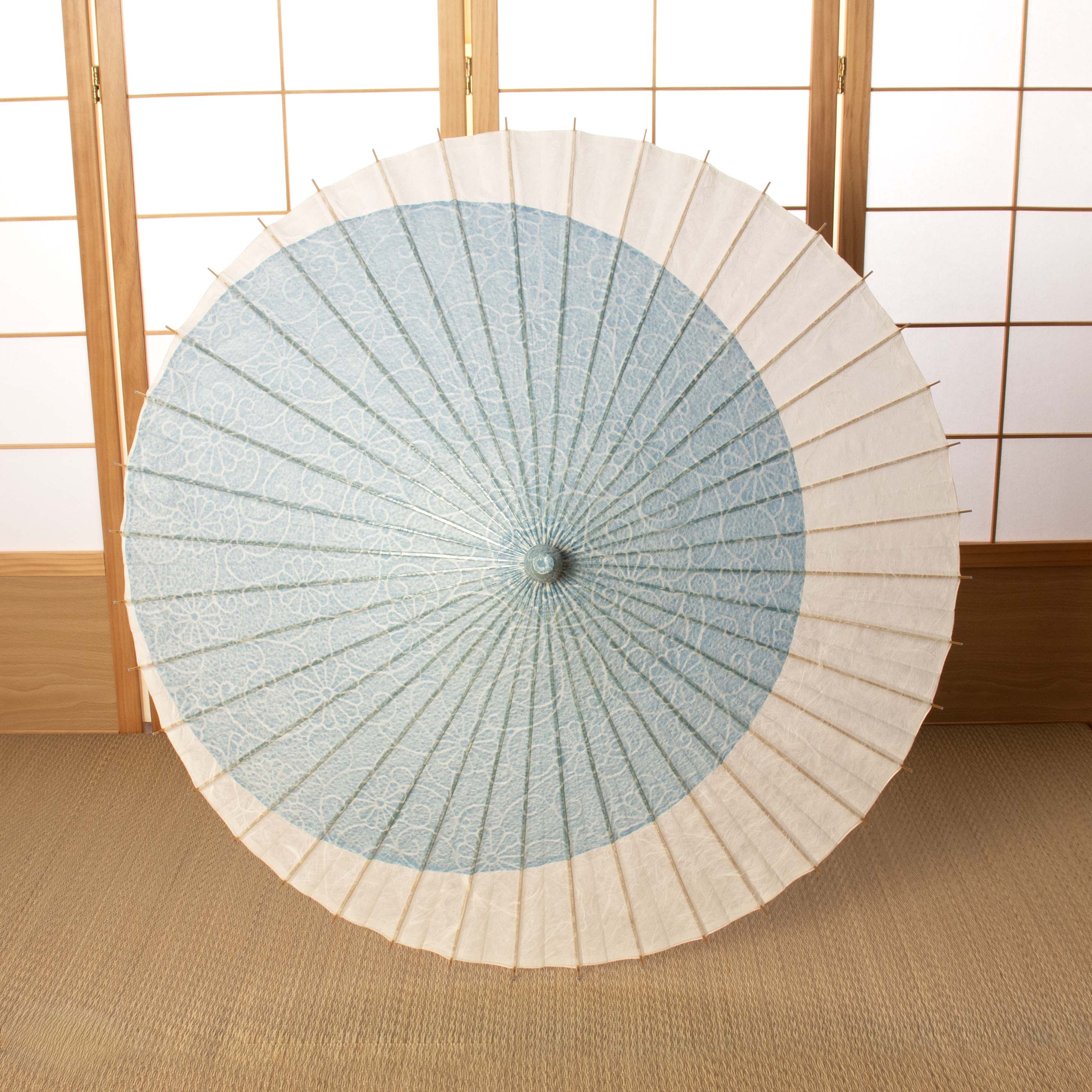 落水紙重ね『月奴』菊唐草 水影