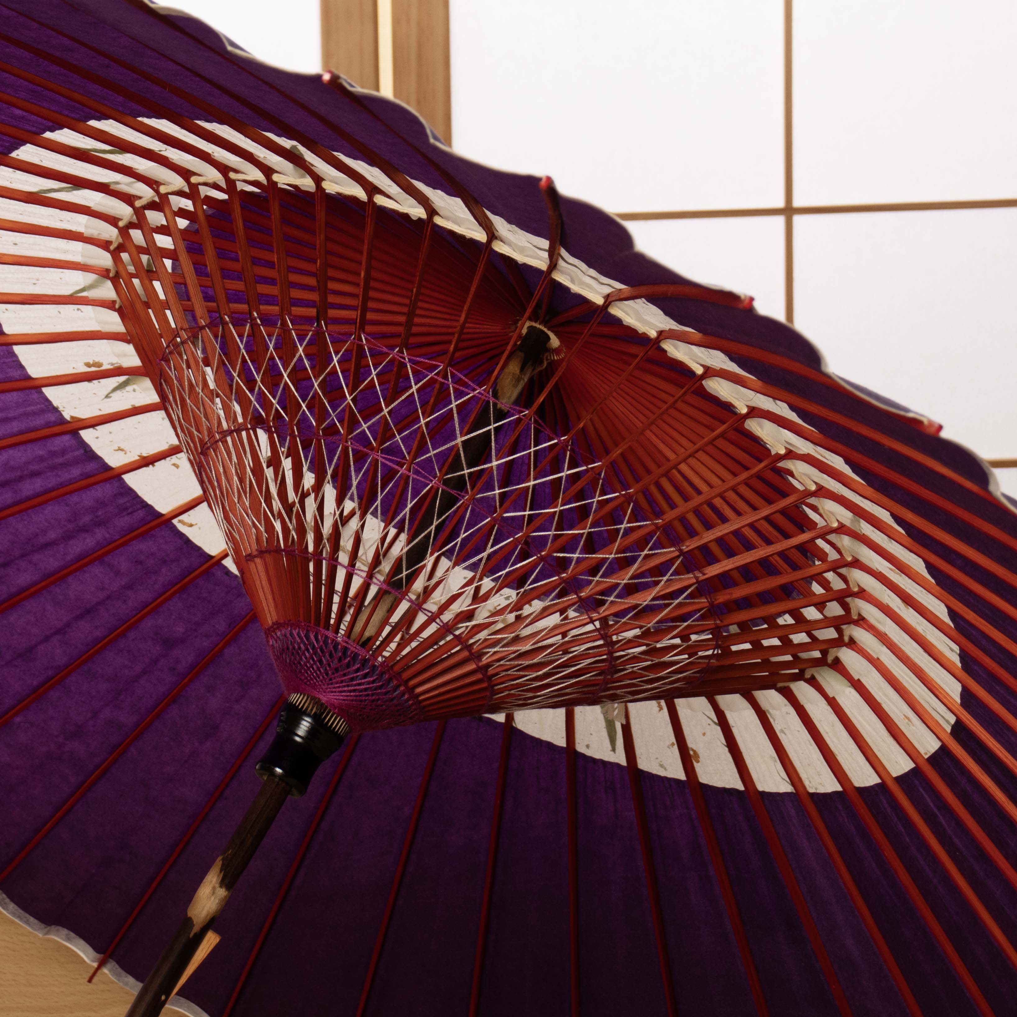 特選蛇の目柄 『京紫に笹』