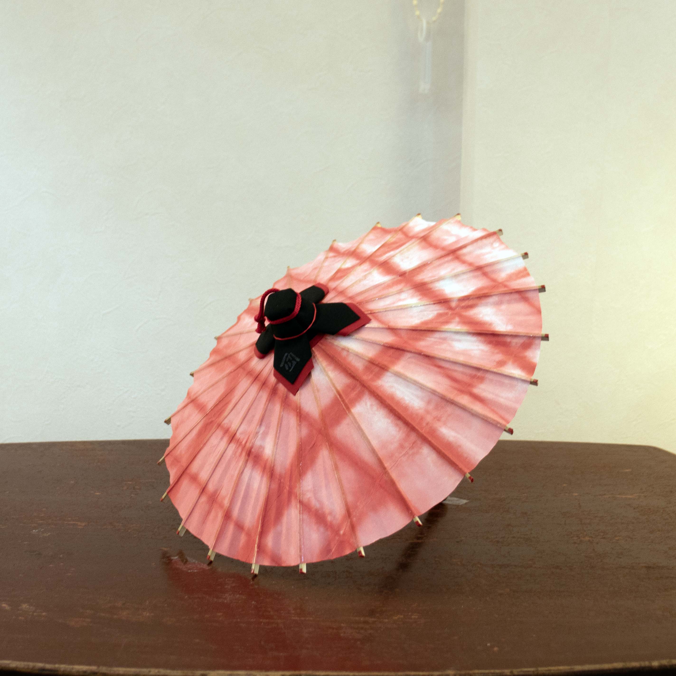 姫和傘 『板染め絞り 紅緋』