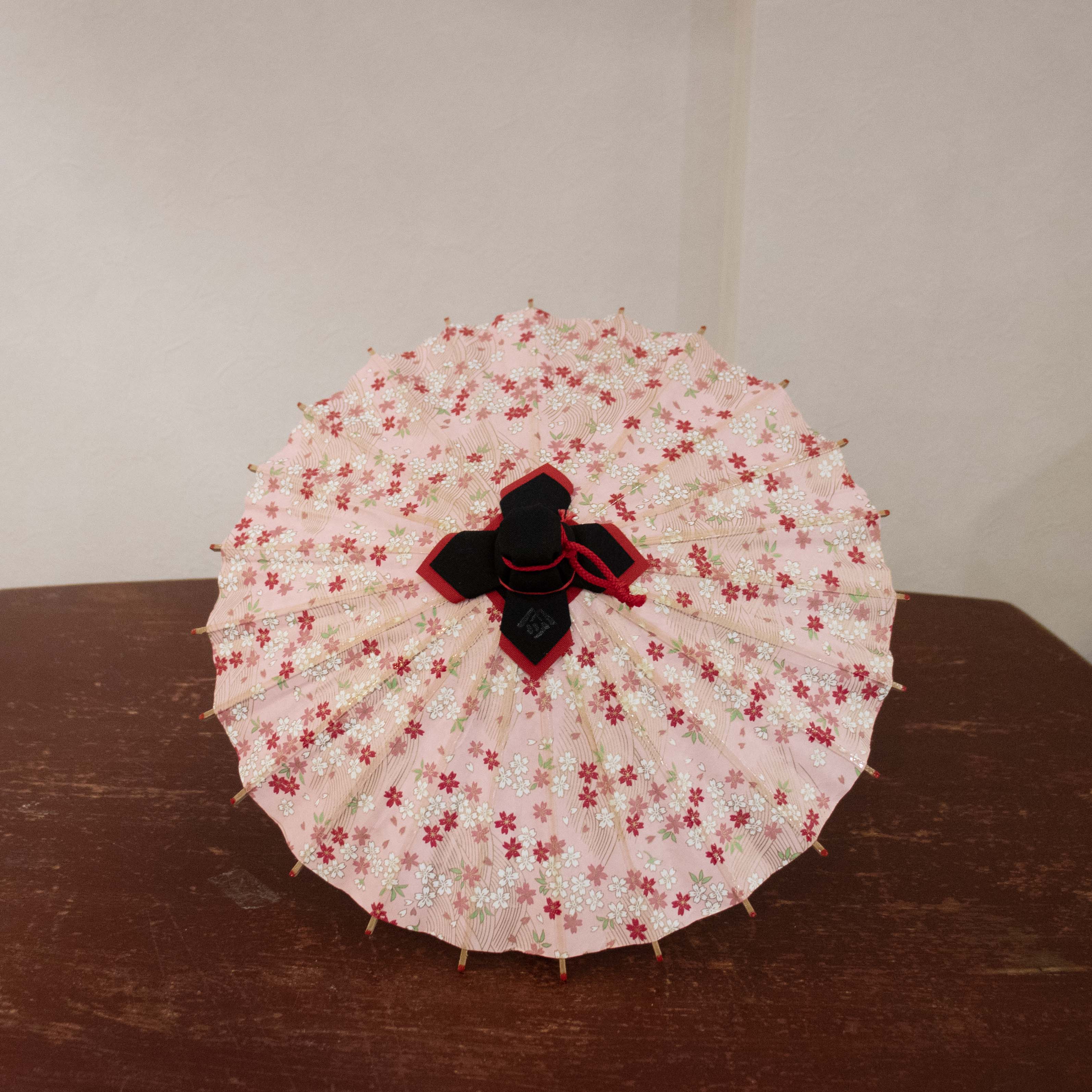 姫和傘 『川面に桜』ピンク