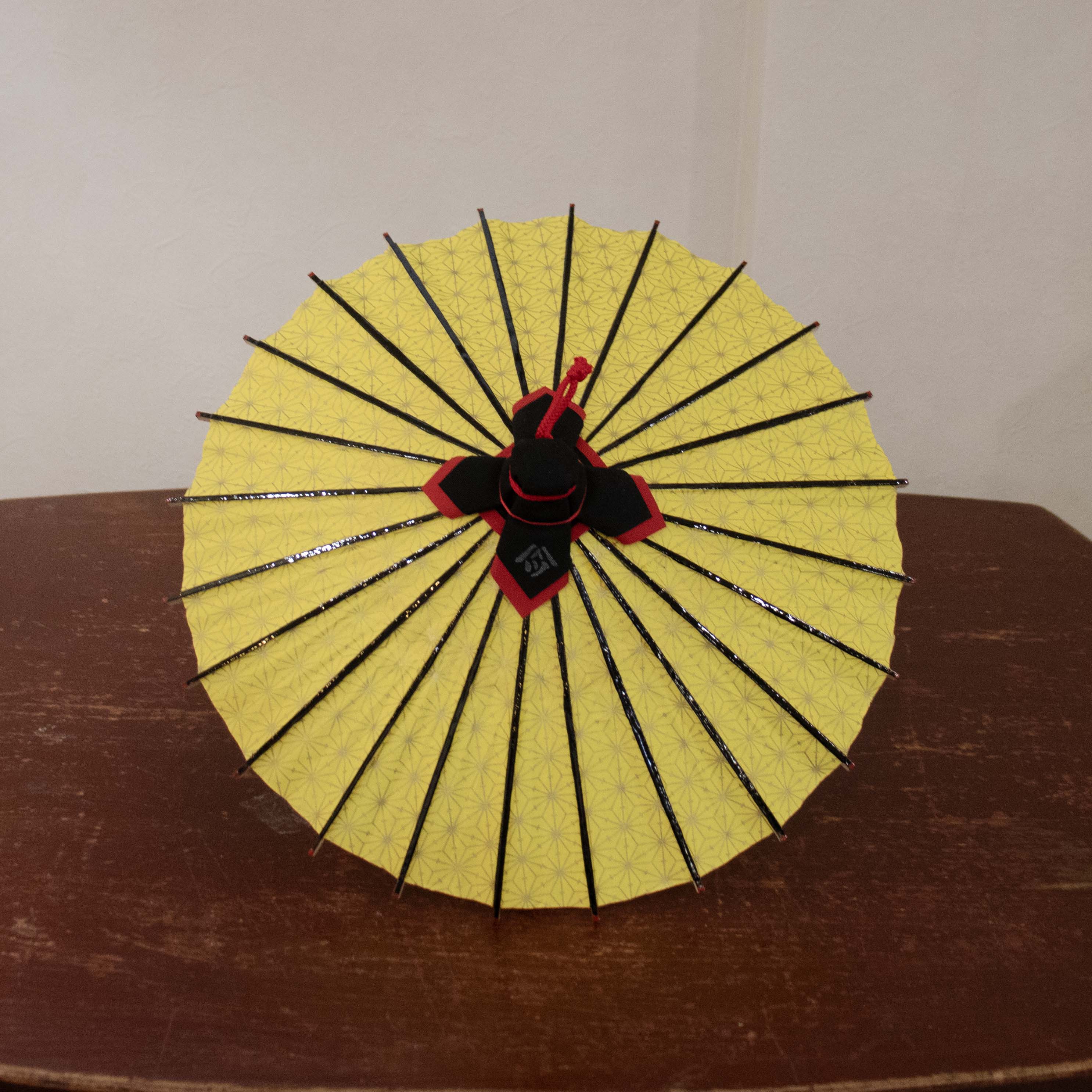 姫和傘 『麻の葉』 黄色