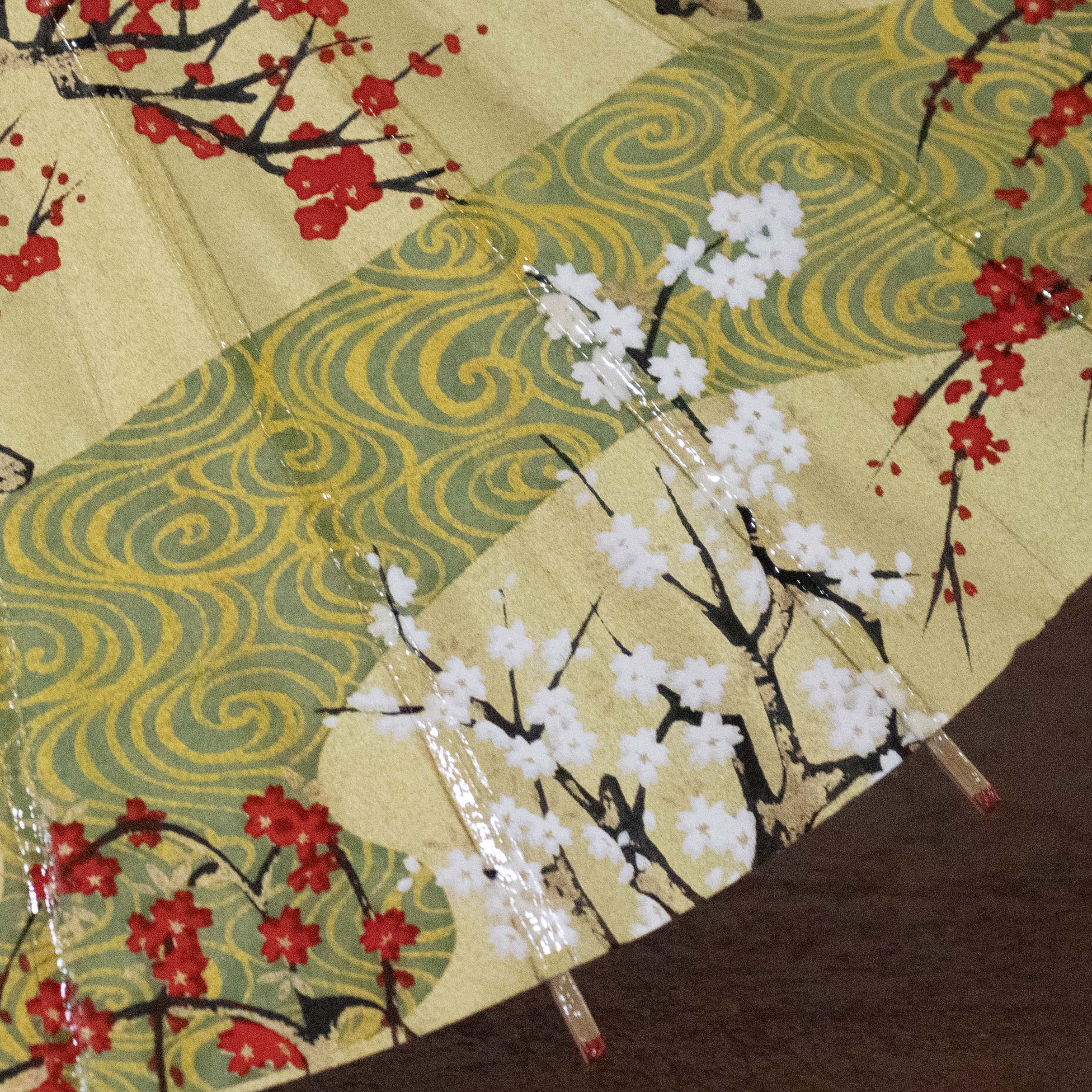 姫和傘 大寸 『金彩 観世流水』若草色