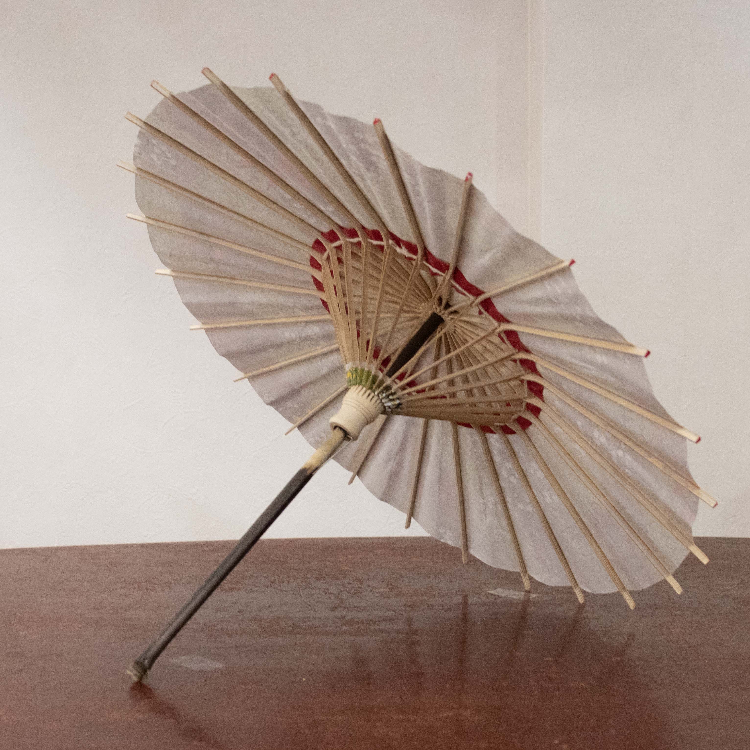 姫和傘 大寸 『金彩 観世流水』若草色