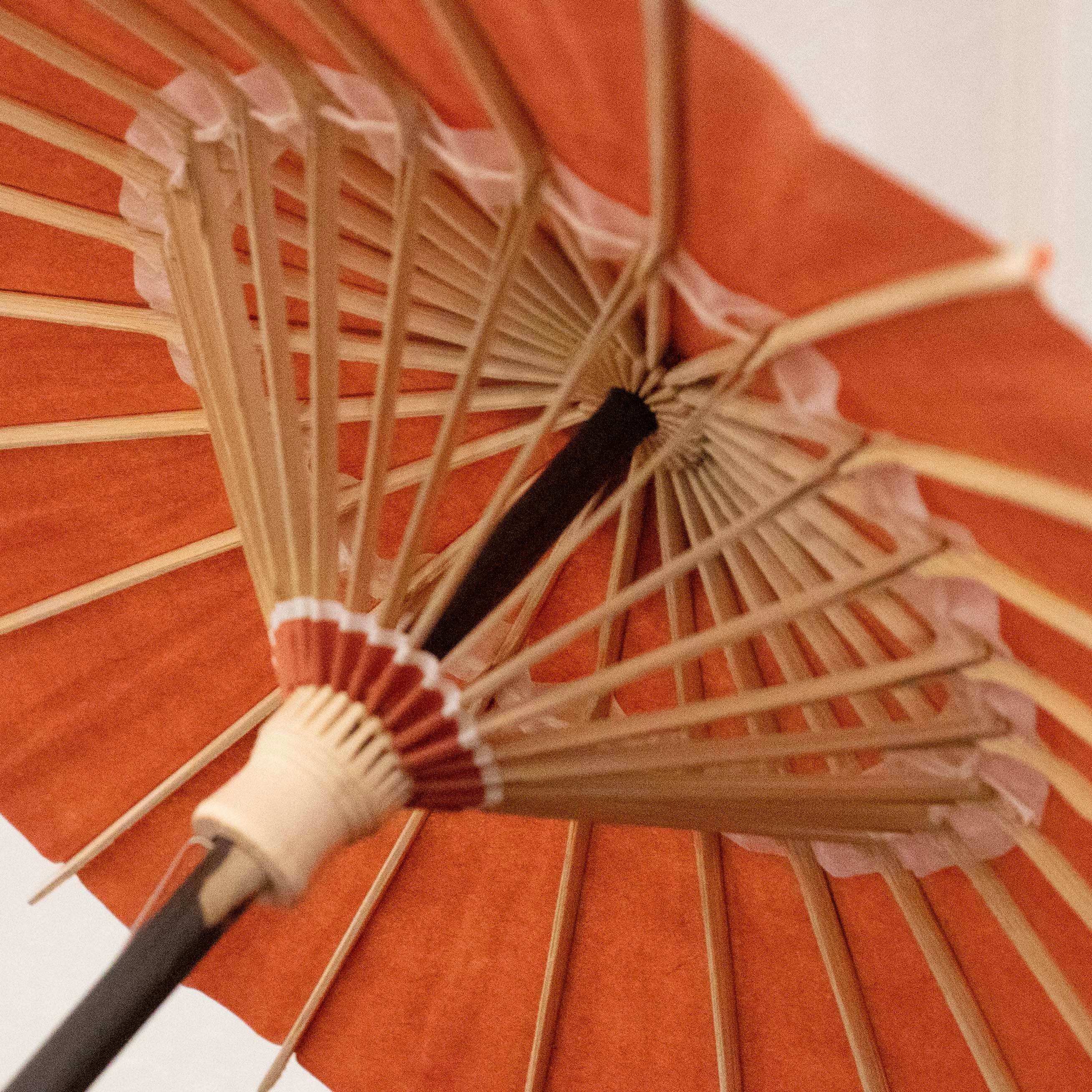 姫和傘 大寸 『橙』