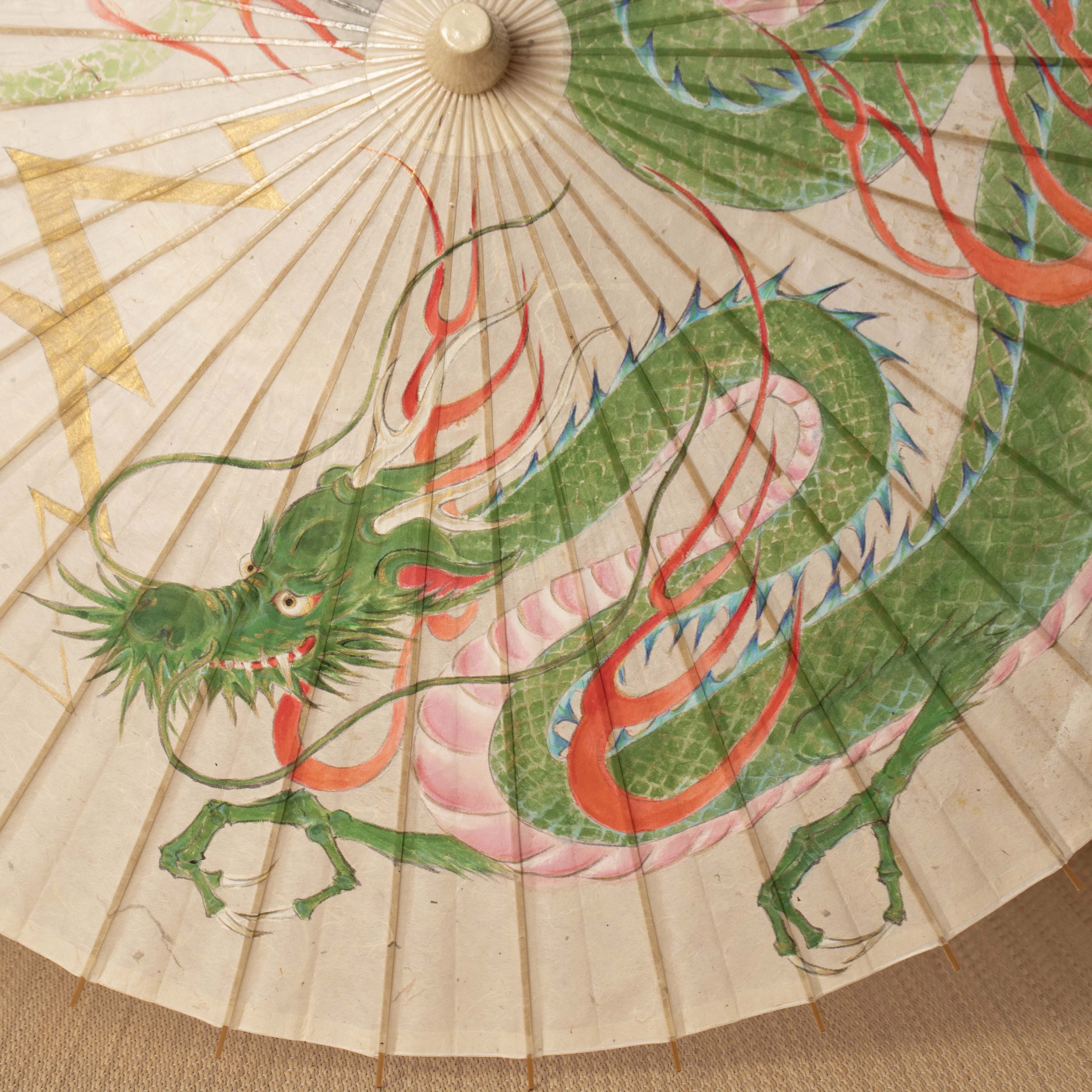 手描き 和日傘「天昇龍」