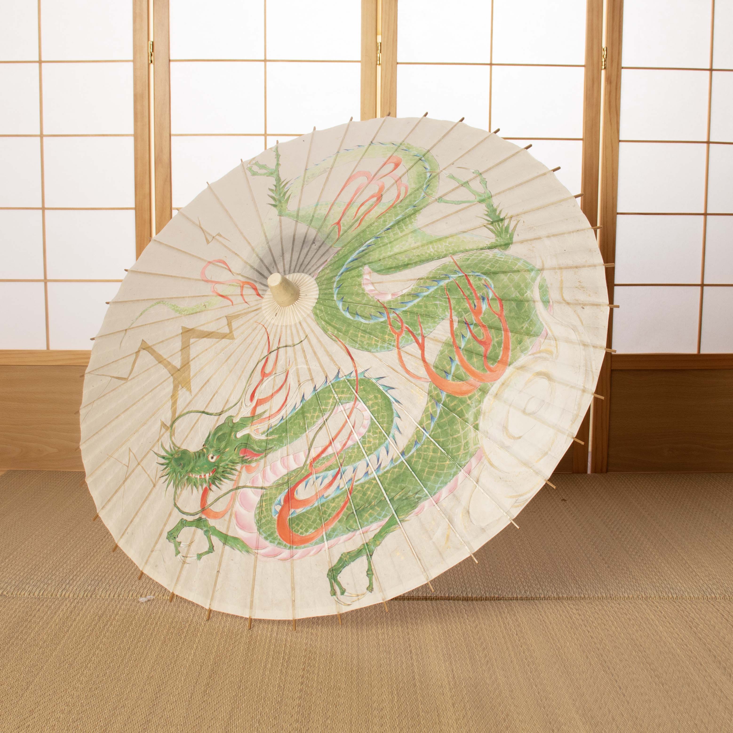 手描き 和日傘「天昇龍」