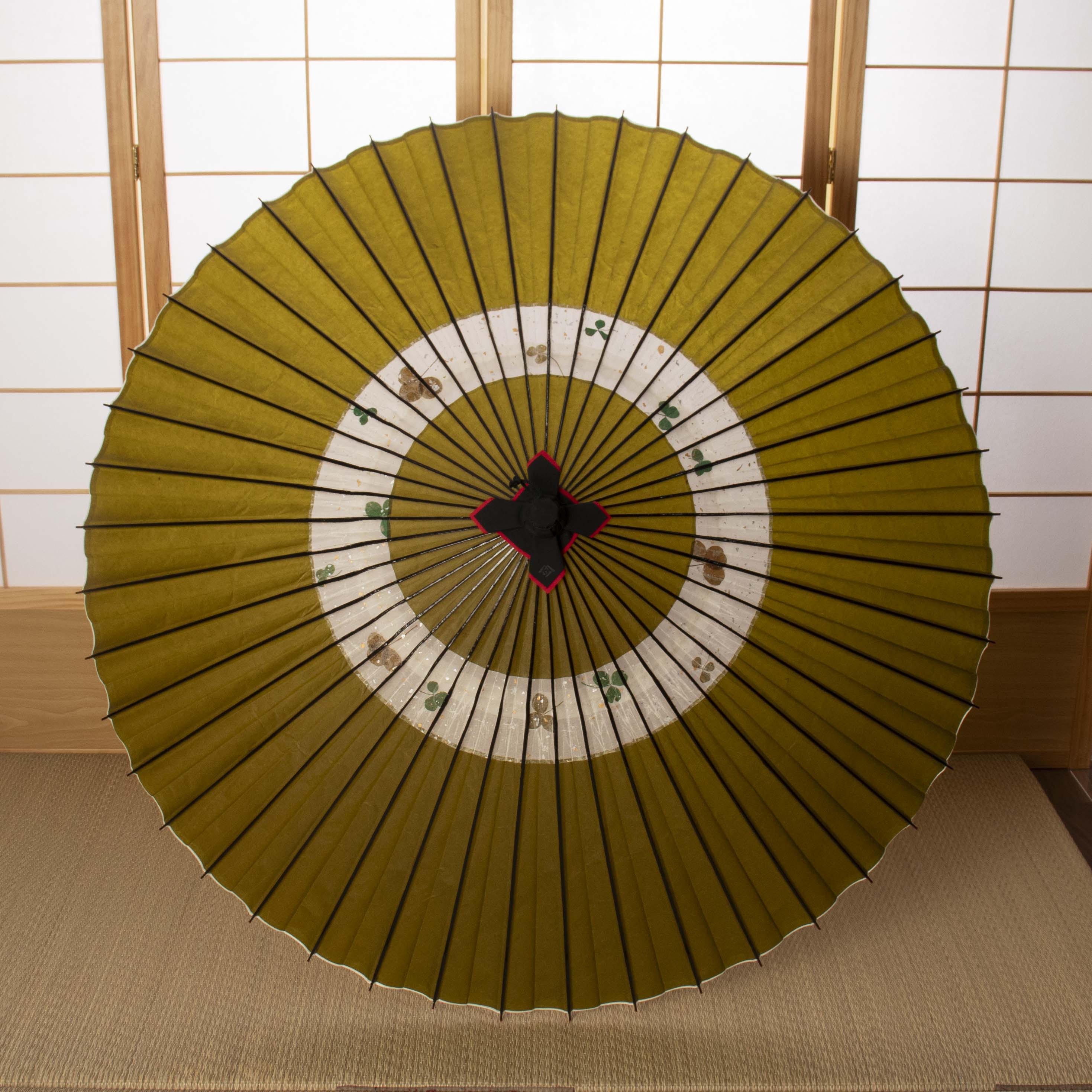 特選蛇の目柄 『若草にクローバー』