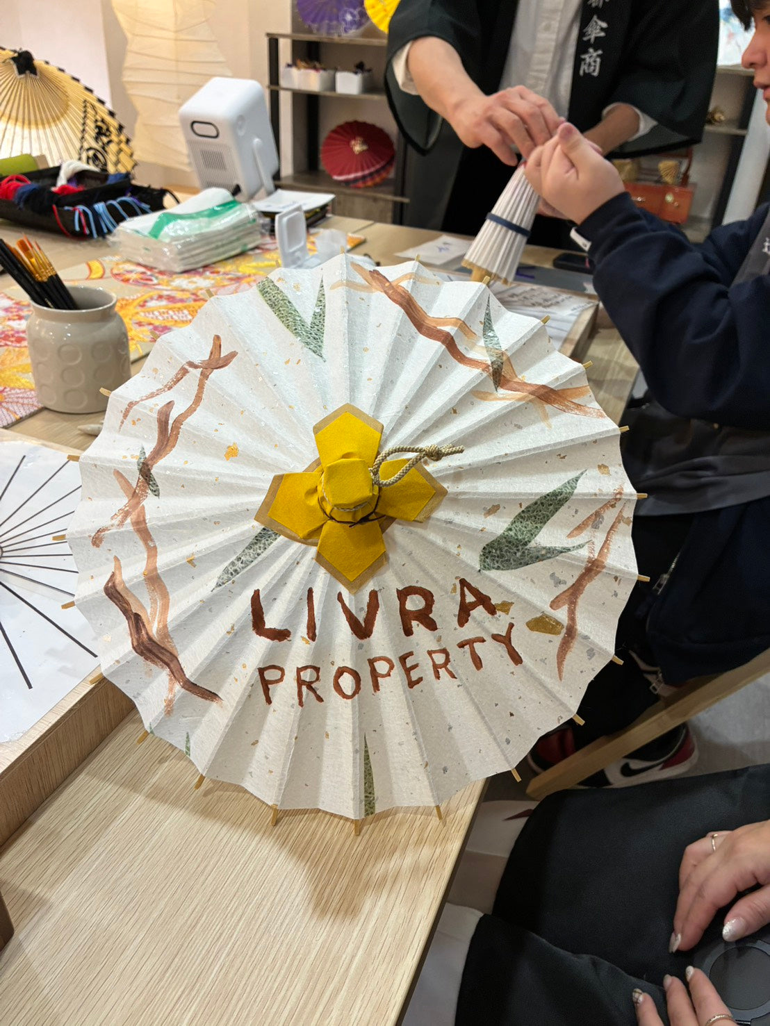 「姫和傘 絵付け体験プラン」