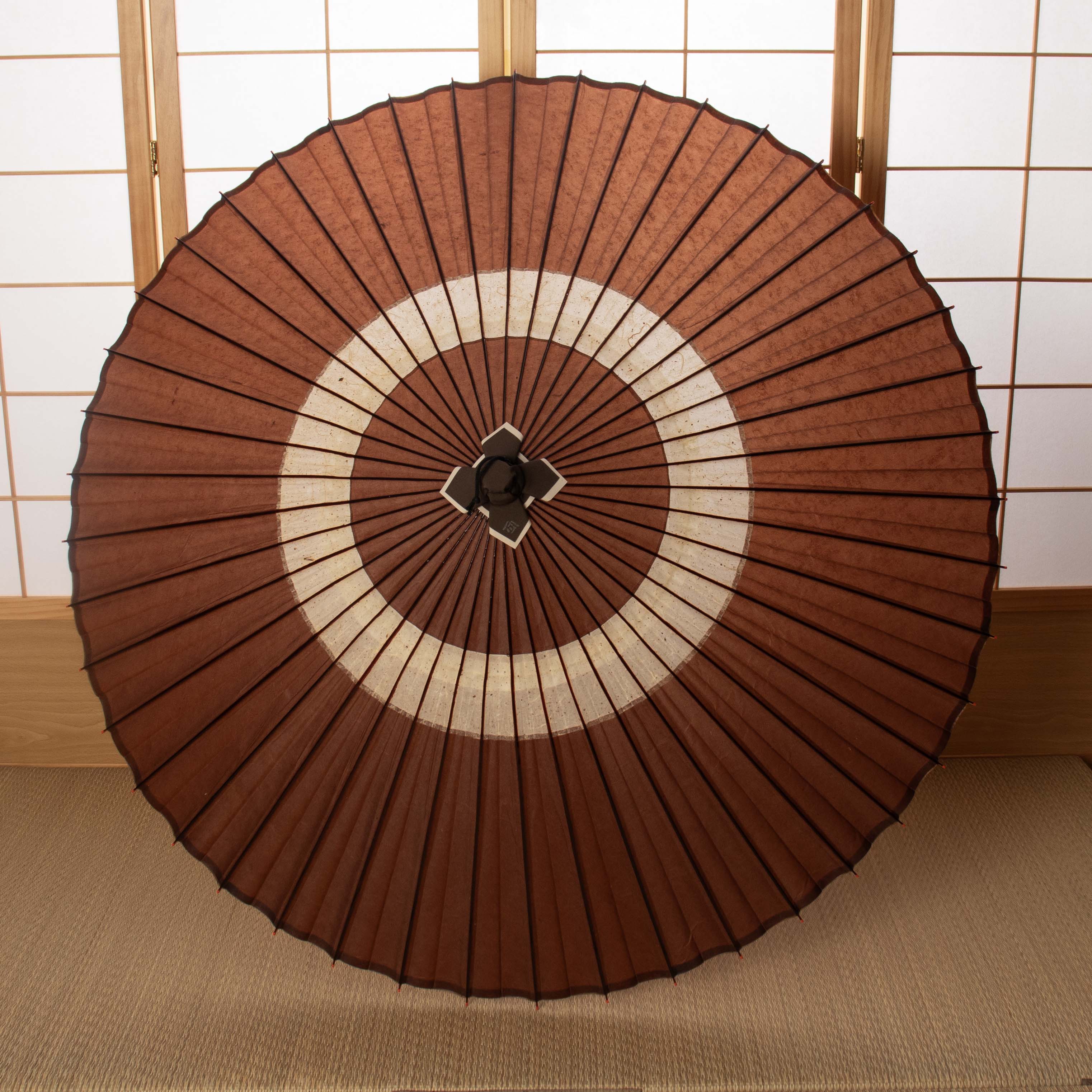 辻倉『極み』蛇の目柄/黒谷 / 団十郎茶