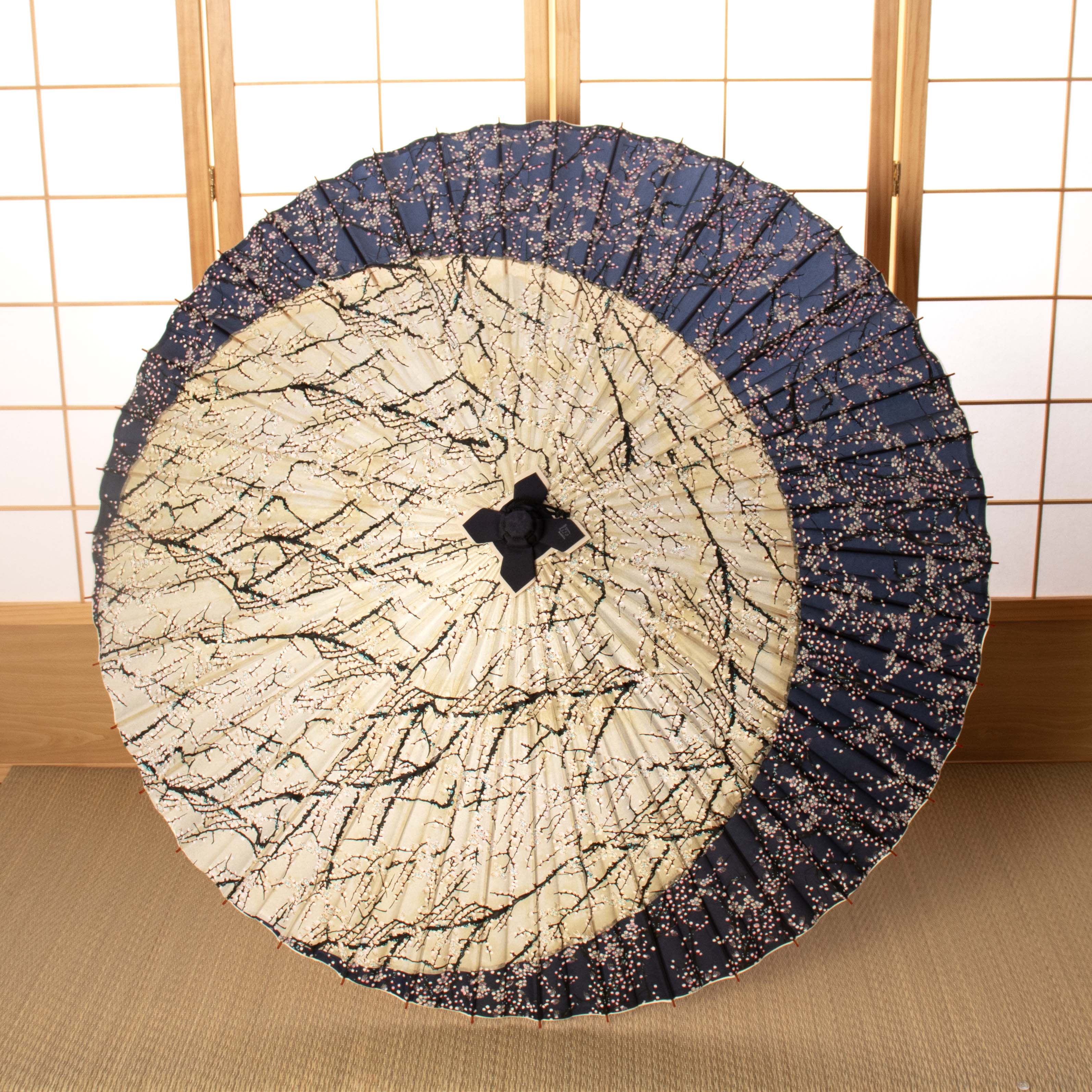 特選月奴 『銀彩梅流水 藍』