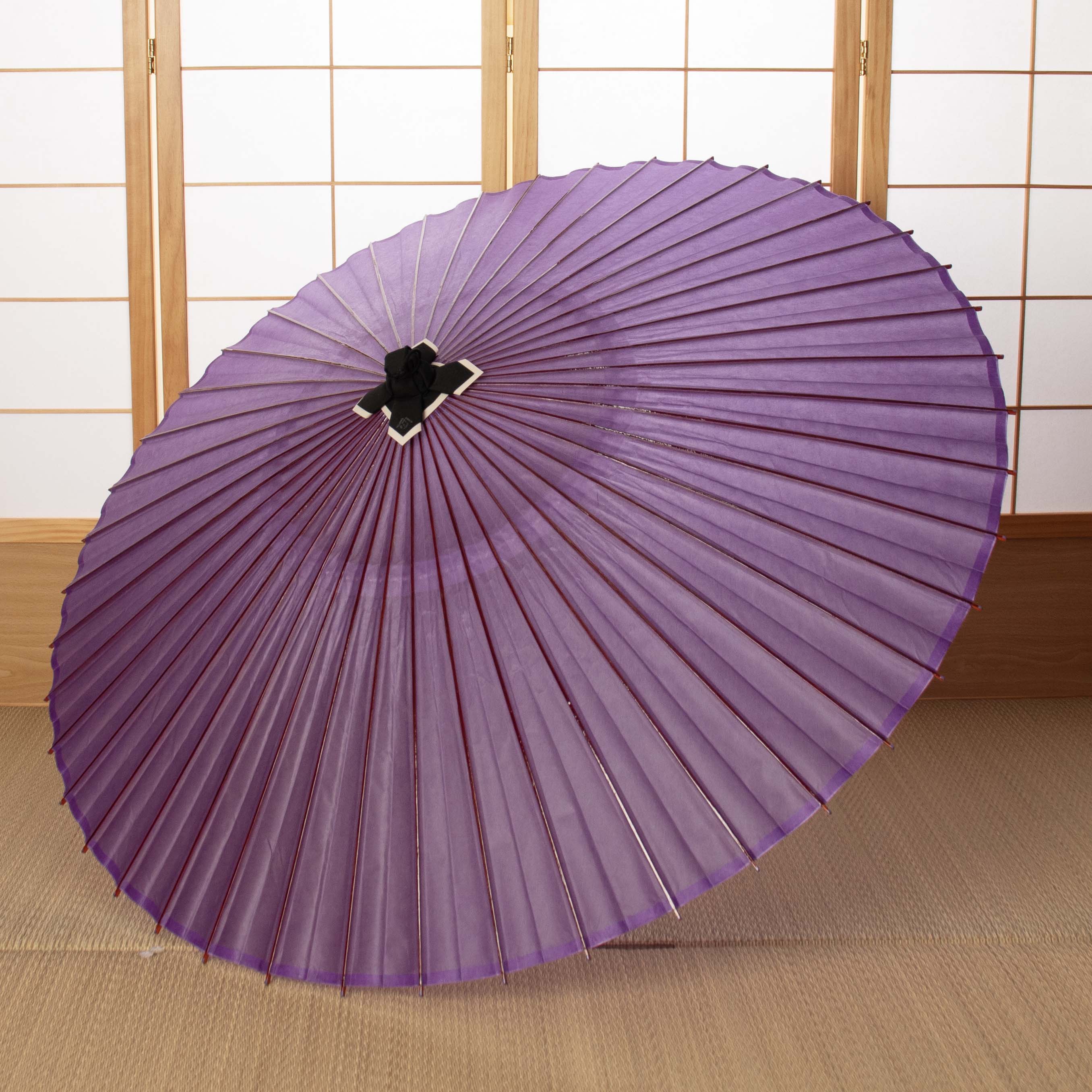 辻倉特撰無地 黒竹 春慶仕上げ　あやめ色