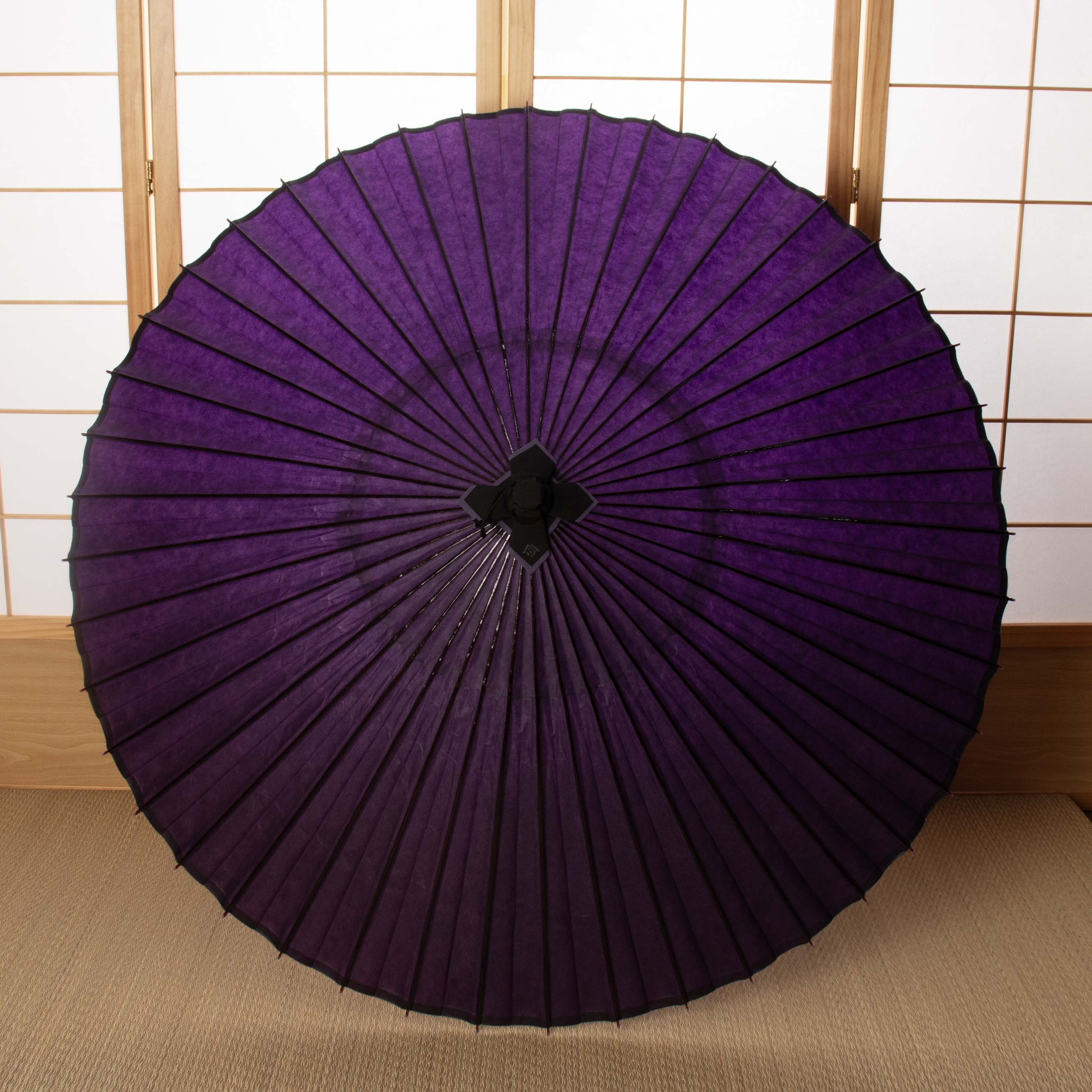 辻倉特撰無地 黒竹 春慶仕上げ　京紫