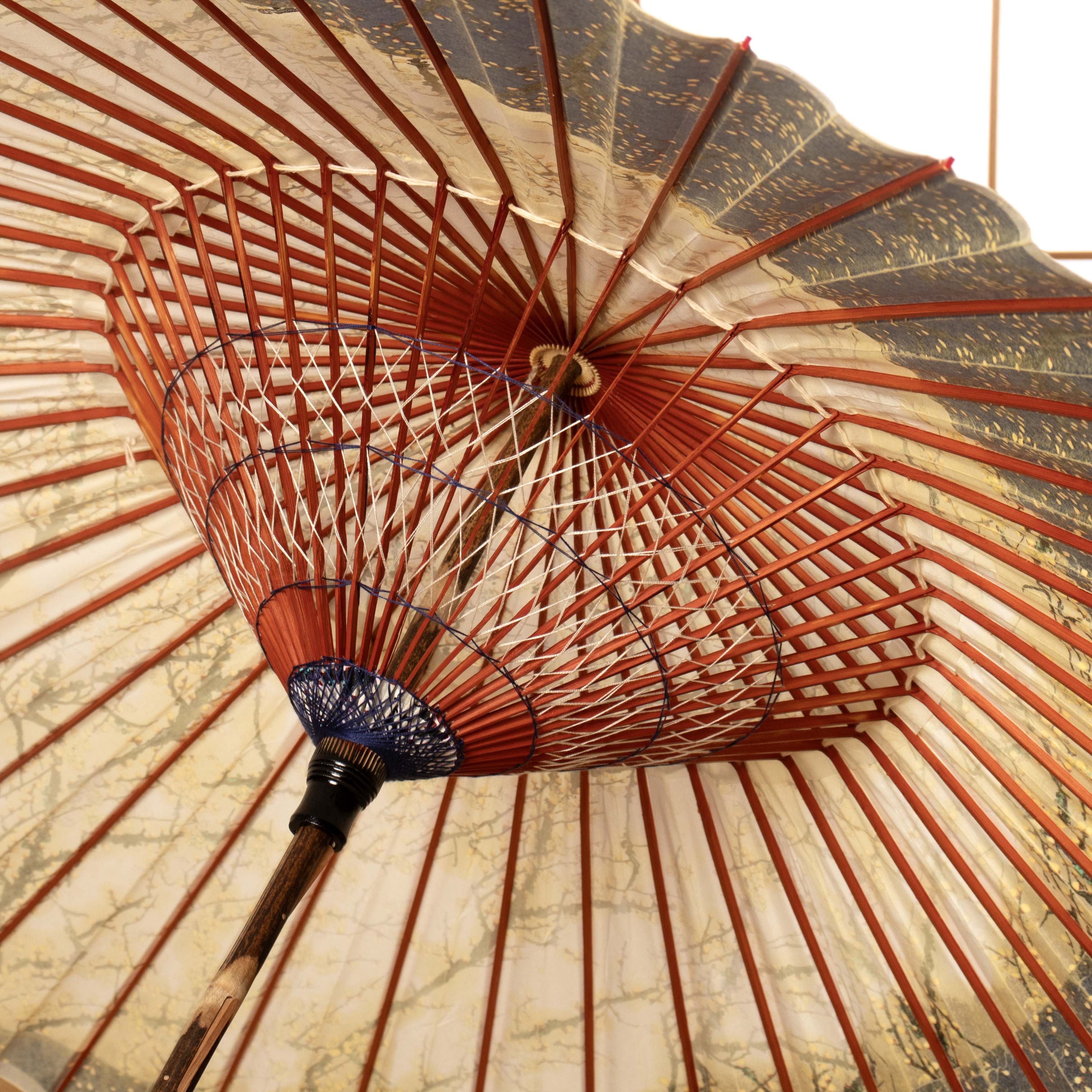 特選月奴 『銀彩梅流水 藍』