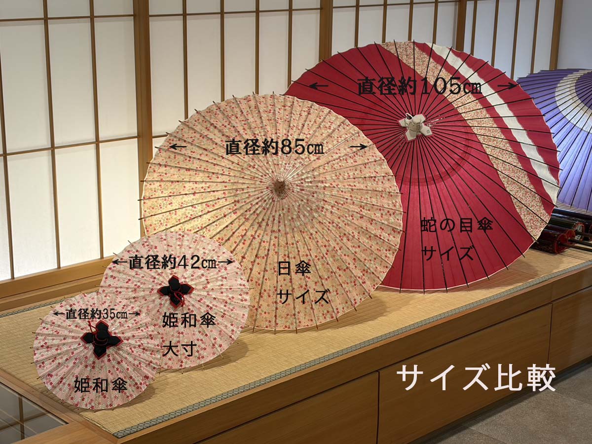 姫和傘 大寸 『金彩 観世流水』若草色