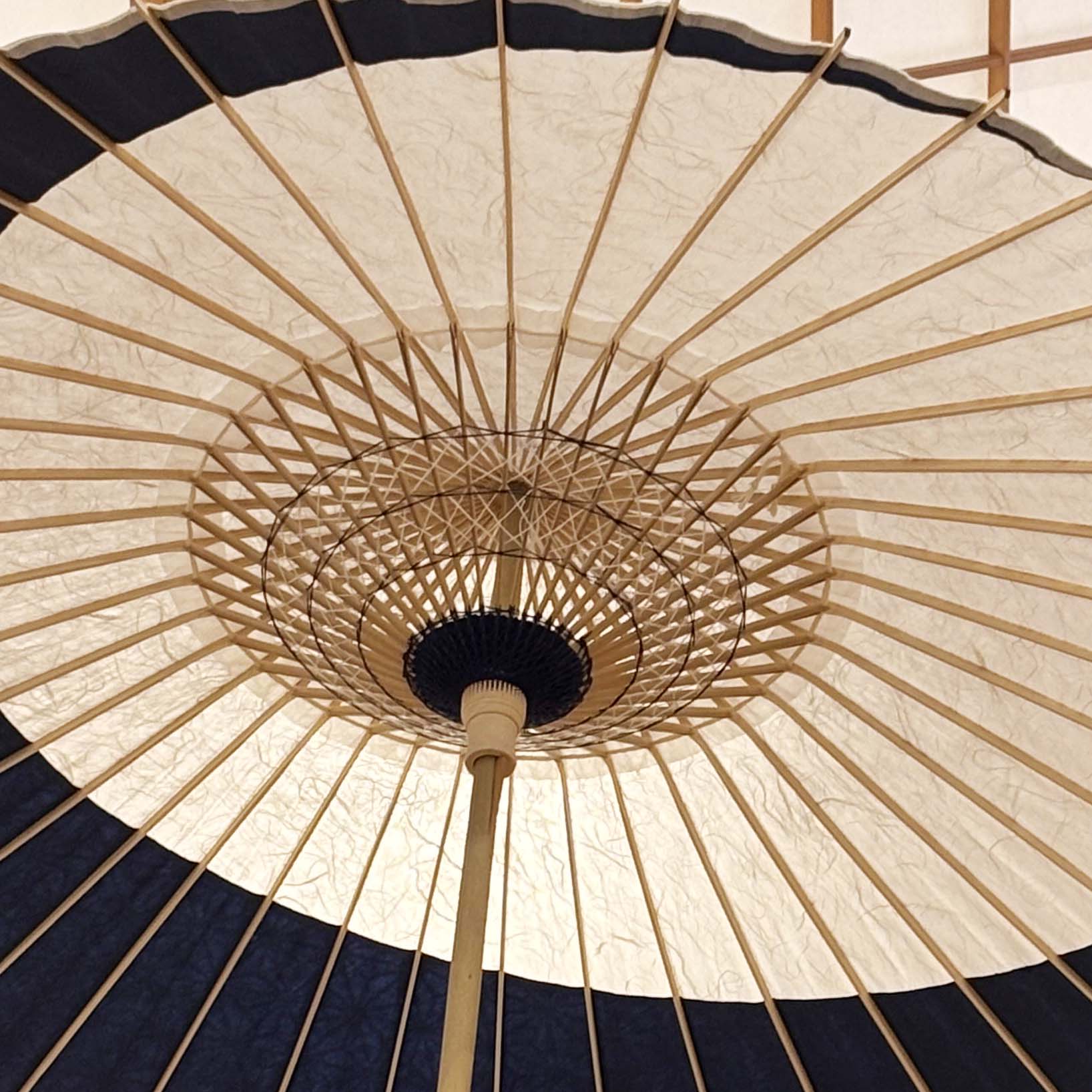 落水紙重ね『月奴』麻の葉 藍紗