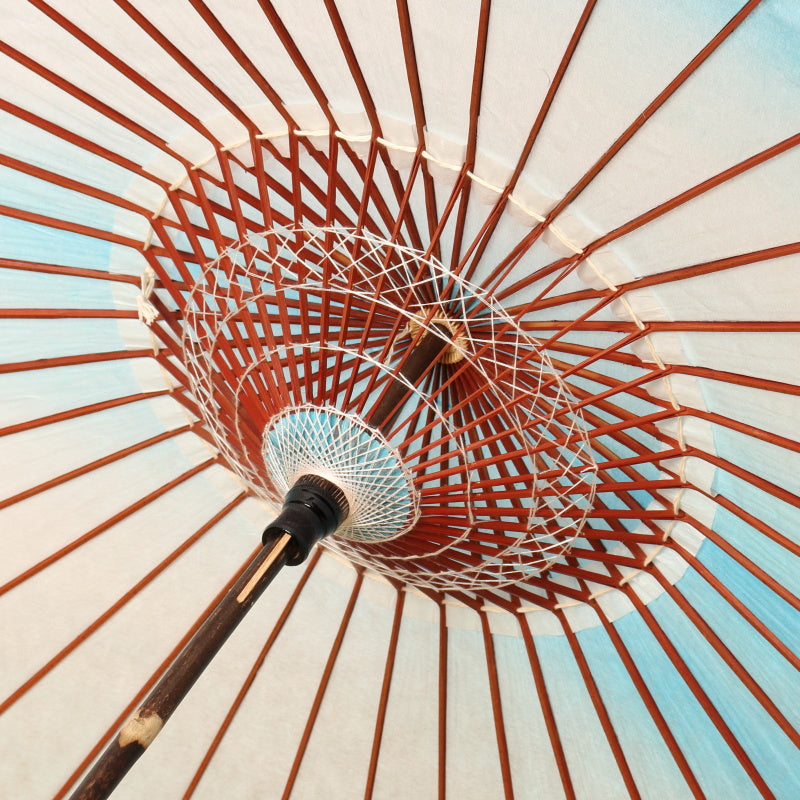 黒竹和日傘 『虹色染め』空色