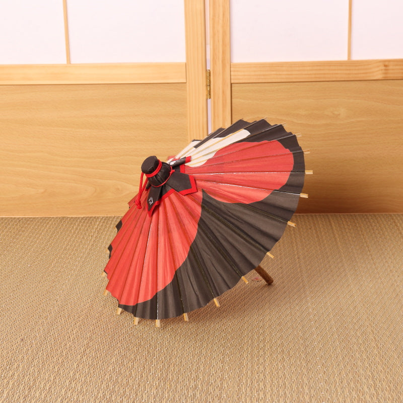 ディズニー/京都伝統工芸 姫和傘⑥ミニー月奴/赤