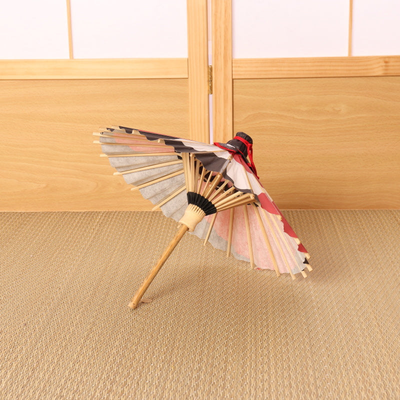 ディズニー/京都伝統工芸 姫和傘⑥ミニー月奴/赤